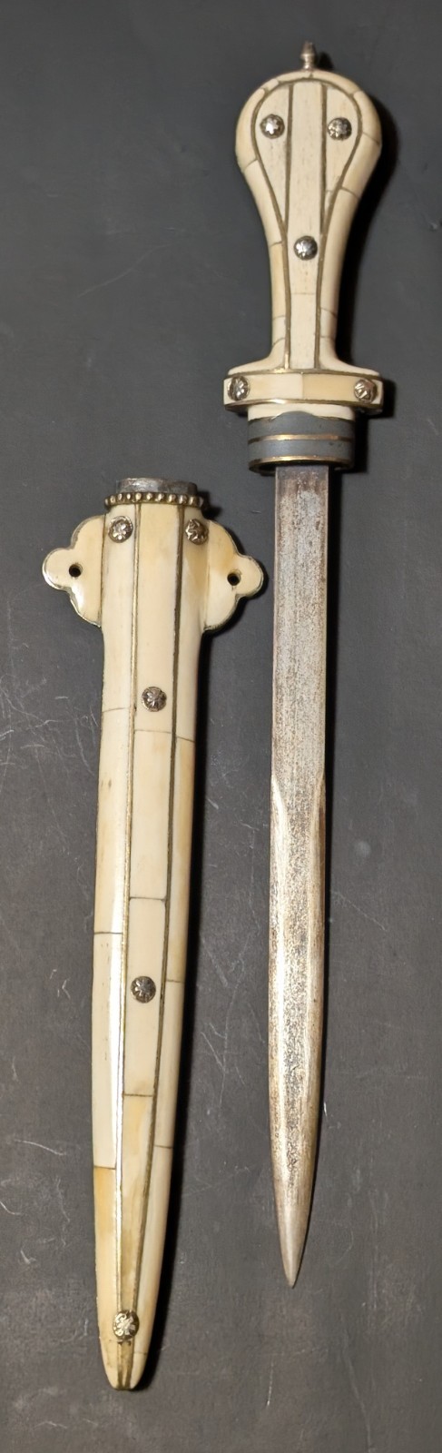 Late 1800's Ottoman Oriental Turkish dagger, camel bone.  MAKE OFFER 