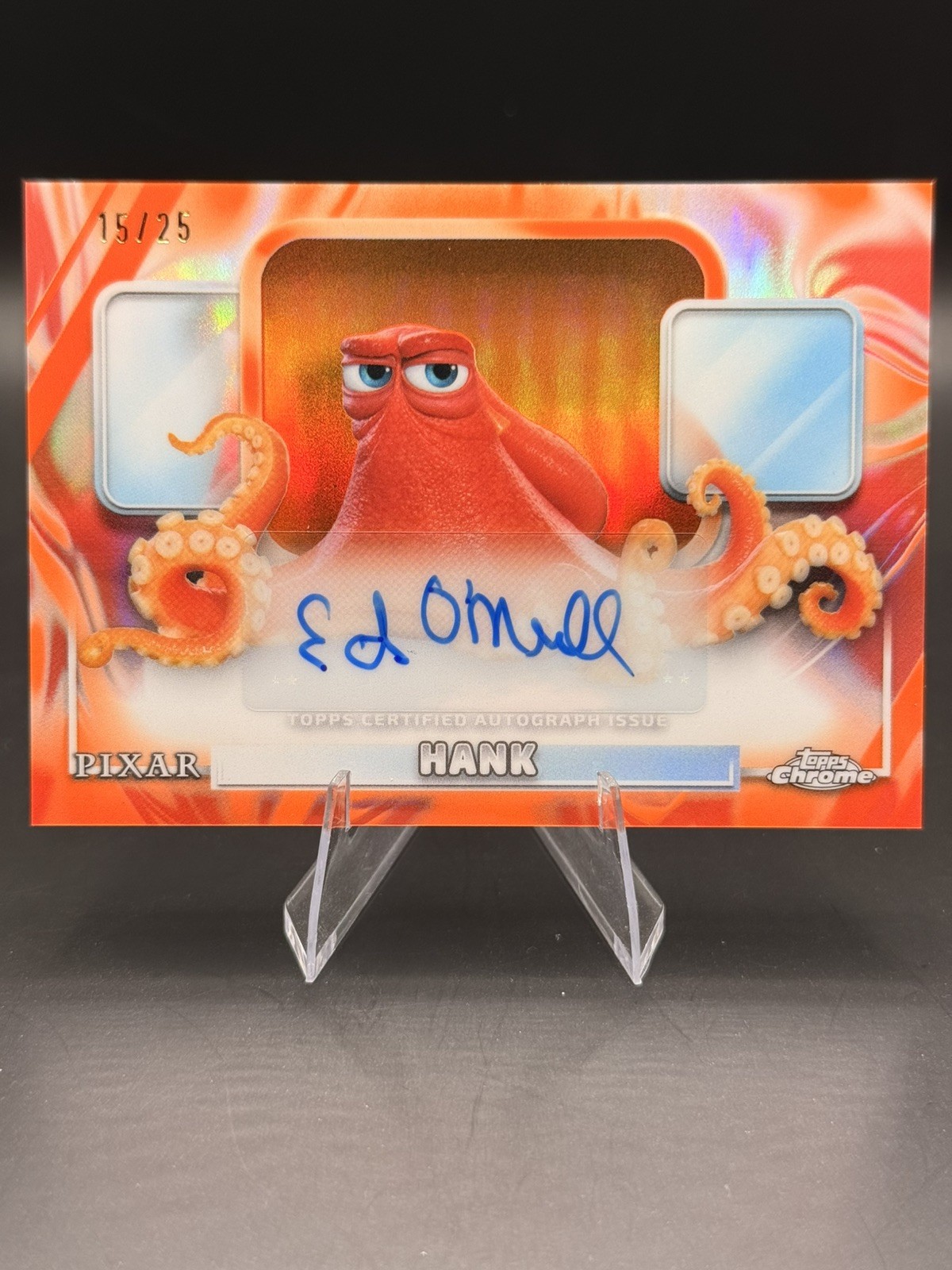 2026 Topps Disney Chrome Hank Ed O'Neill Autographed Orange Refractor /25 2026 Topps Disney Chrome Hank Ed O'Neill Autographed Orange Refractor /25