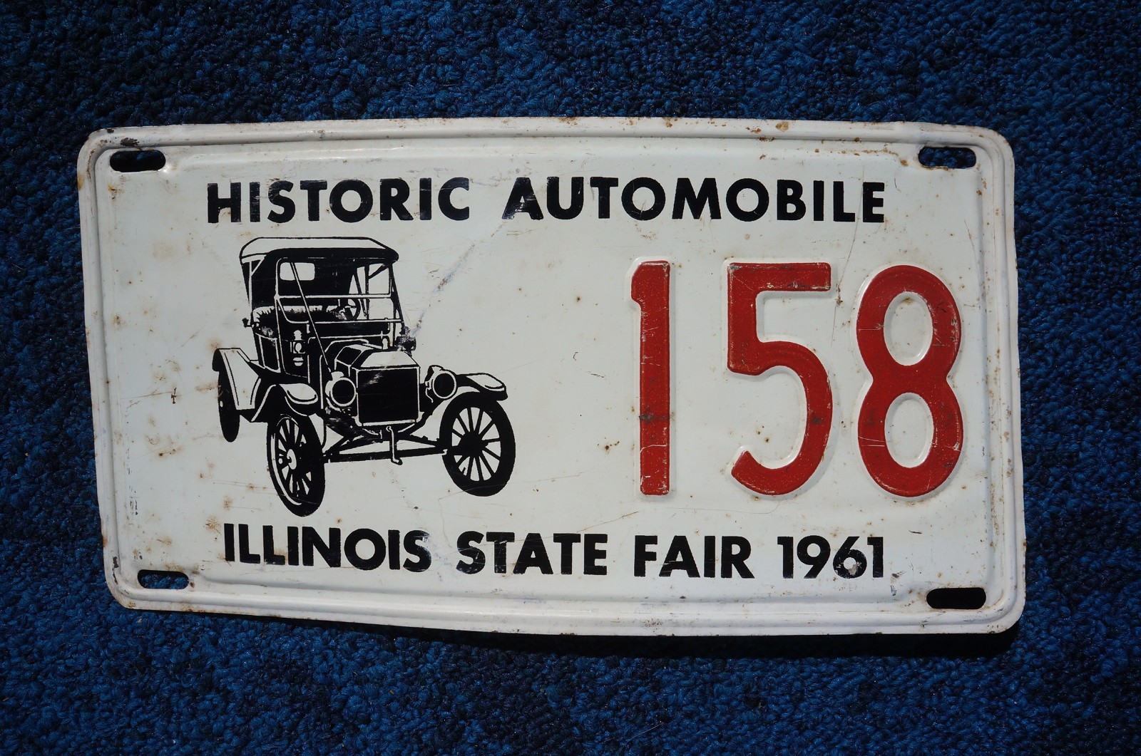 1961 Illinois STATE FAIR License Plate