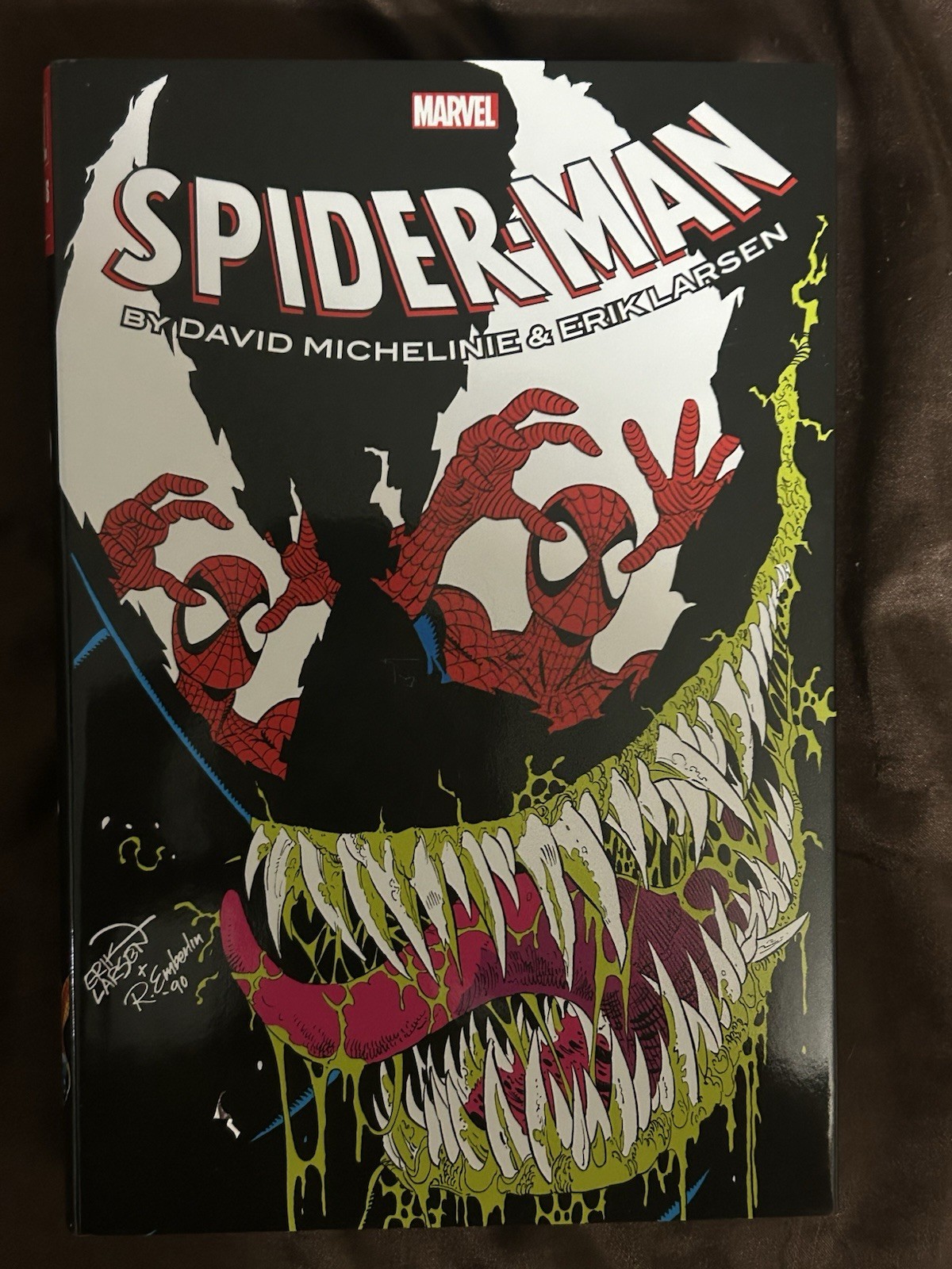 Amazing SpiderMan Michelinie Larsen Omnibus Venom DM Variant Cover G2U