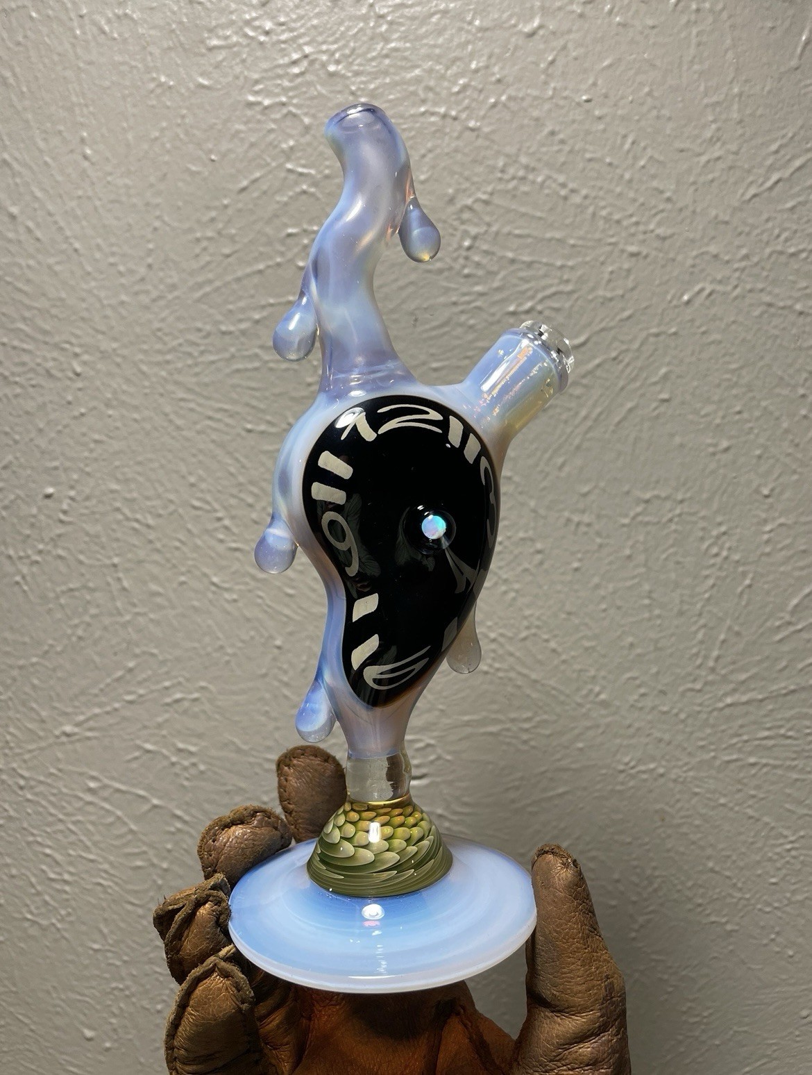 Scoby Glass Dali clock 10mm (CFL) ( Heady Glass )