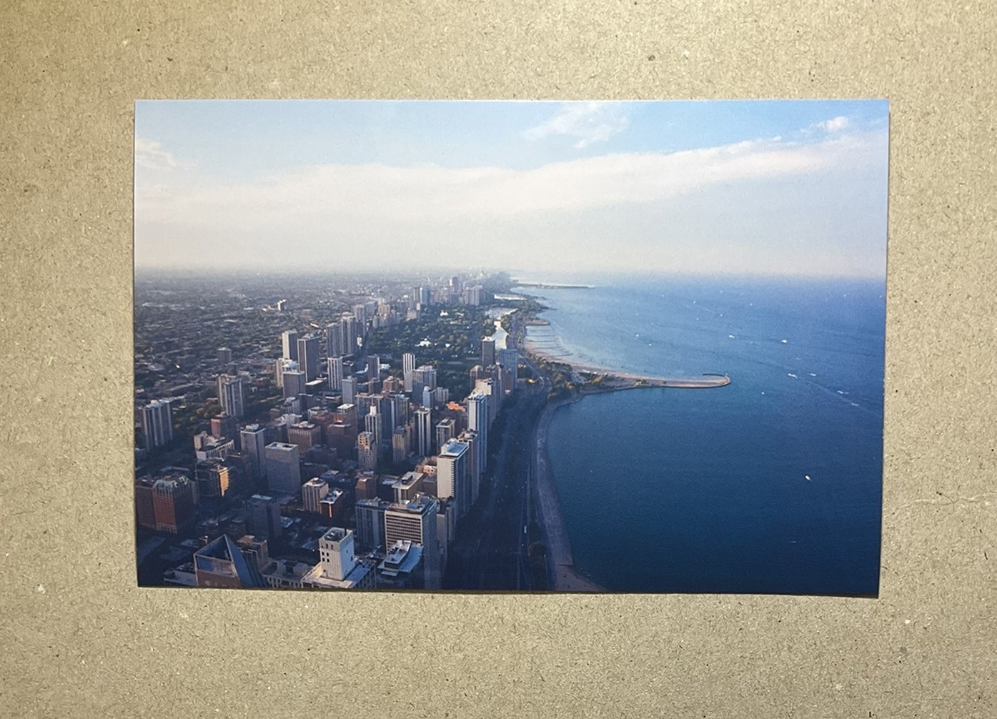 New postcard 4x6 Chicago Lakefront Aerial View