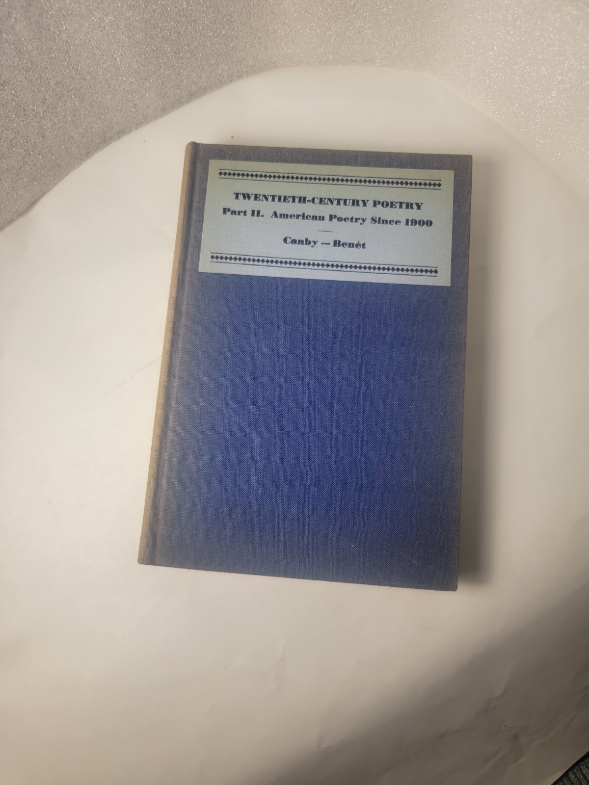 RARE FIND Excellent Condition TWENTIETH CENTURY POETRY 1929 VINTAGE RARE FIND Excellent Condition TWENTIETH CENTURY POETRY 1929 VINTAGE