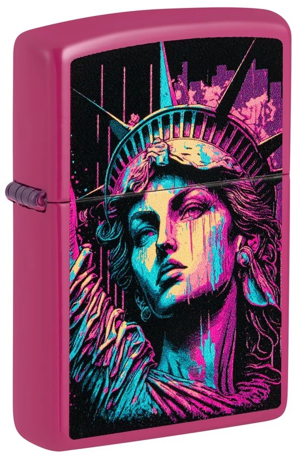 Zippo 48916 American Lady Design Pink Matte Lighter Windproof Pocket Lighter NEW