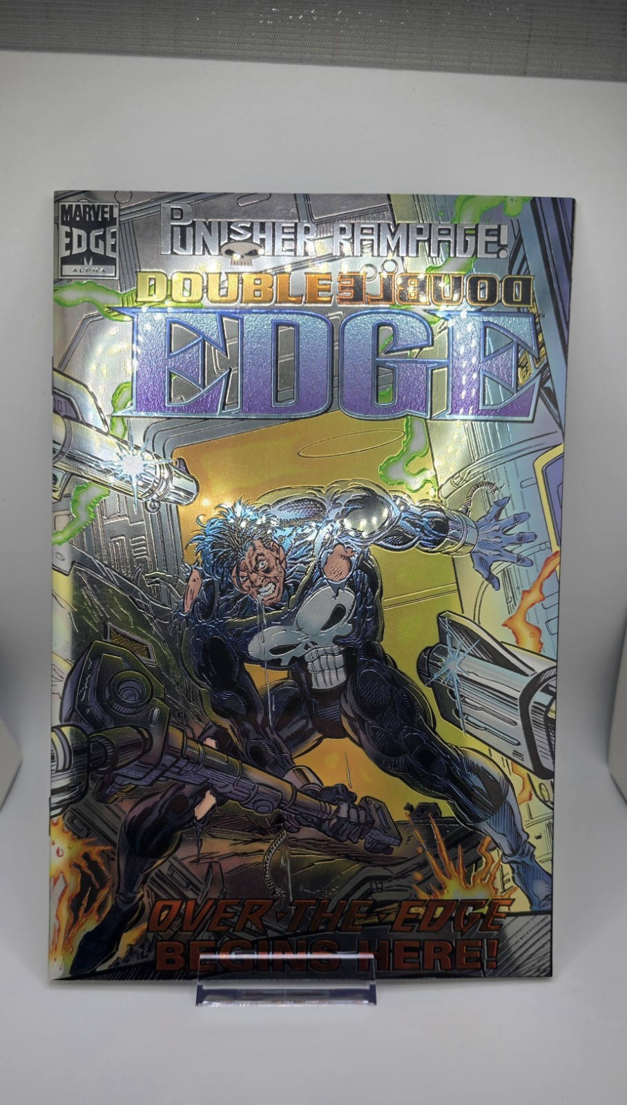 Marvel comic Punisher Rampage: Alpha #1 1995 Marvel Chromium Foil Wraparound Marvel comic Punisher Rampage: Alpha #1 1995 Marvel Chromium Foil Wraparound