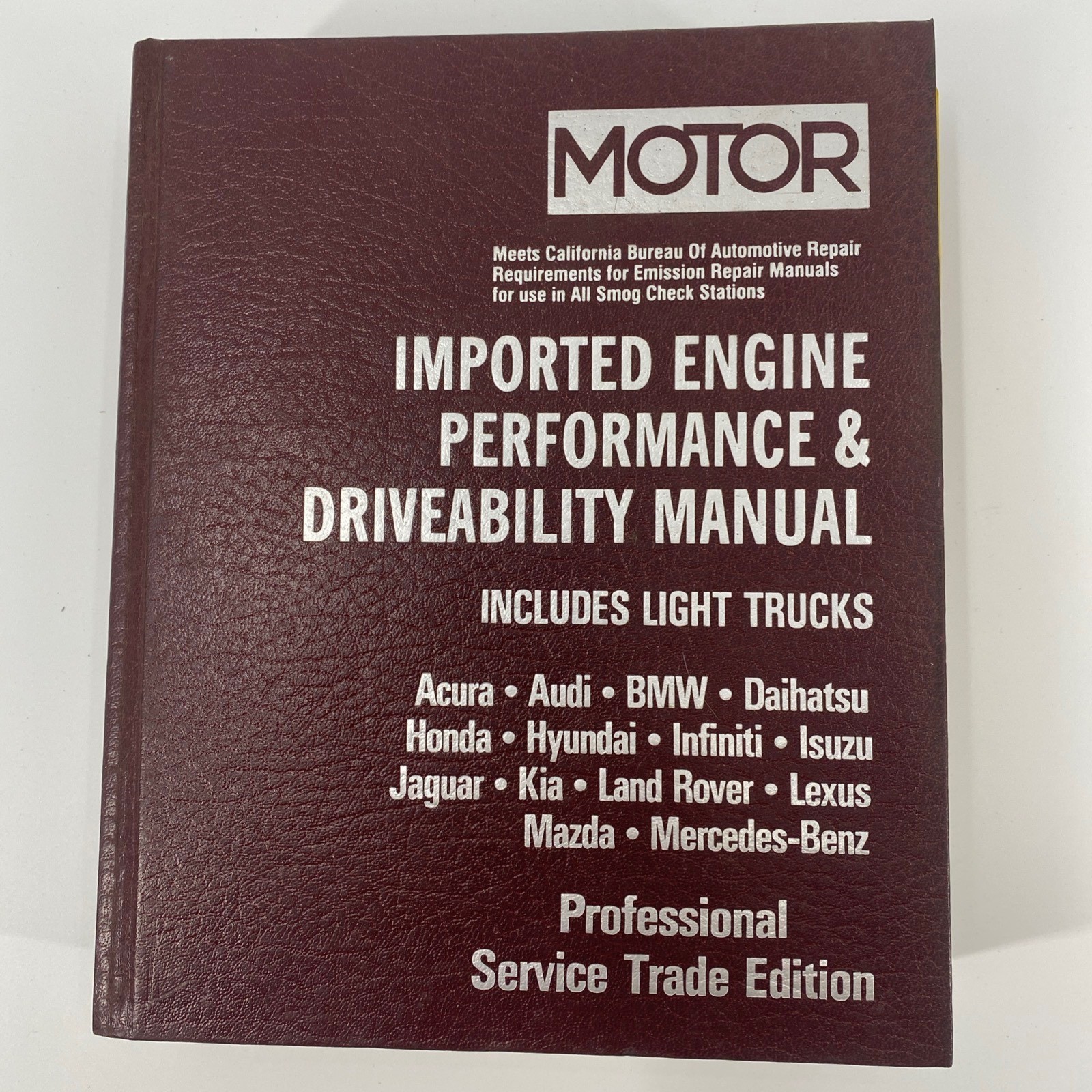MOTOR Imported Engine Performance Driveability Manual 1992-95 Vol 1 1st Edition