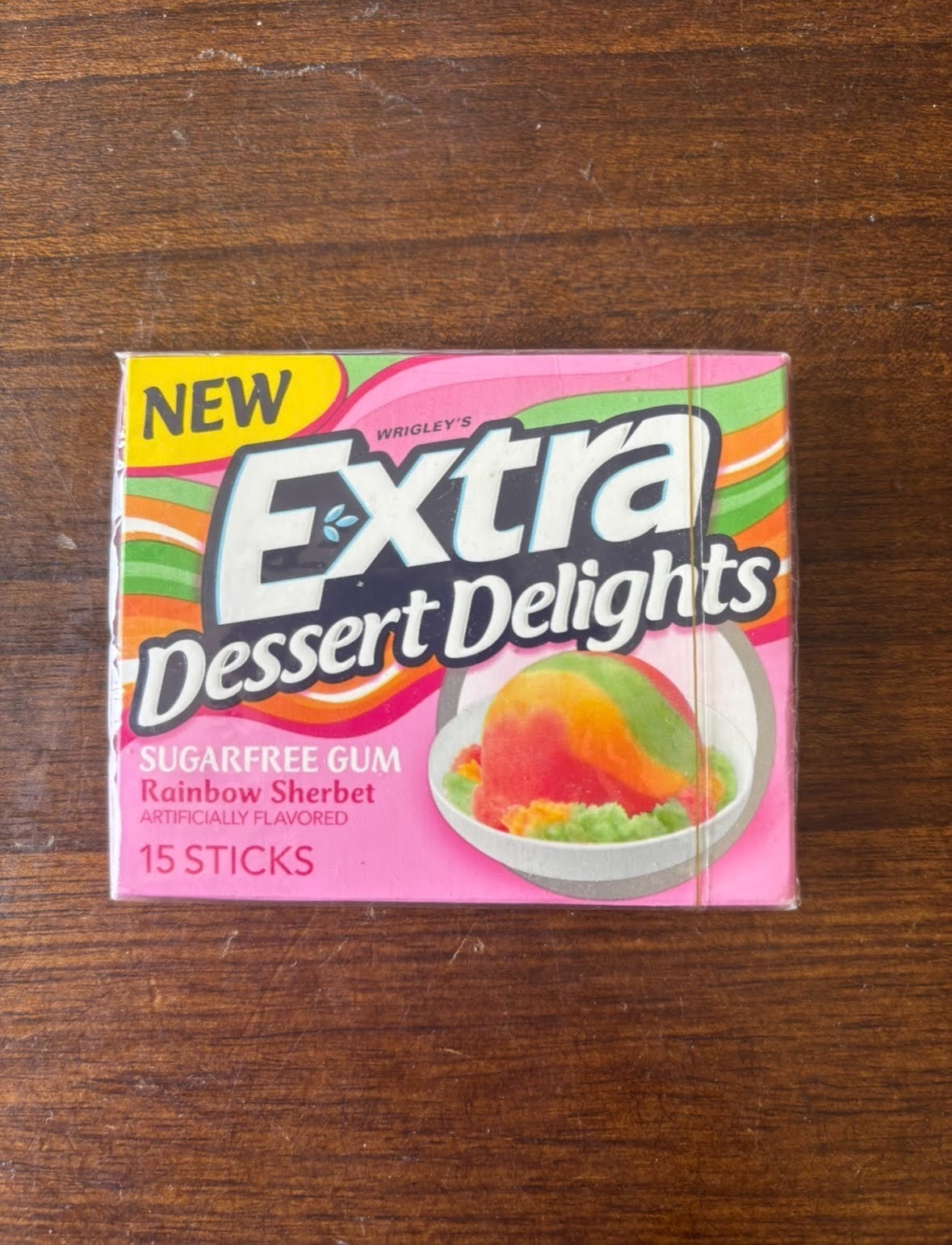 RARE extra Rainbow Sherbet Extra Dessert Delights Chewing Gum DISCONTINUED