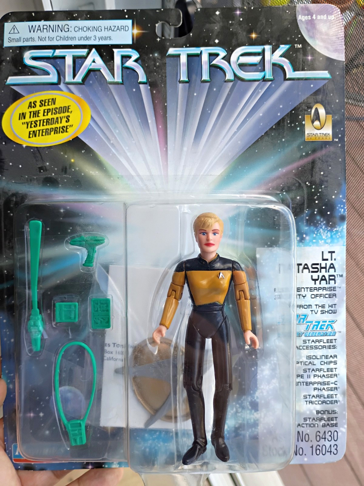 Playmates Star Trek  Lt. Tasha Yar RARE 1701 Yesterday\'s Enterprise #000961