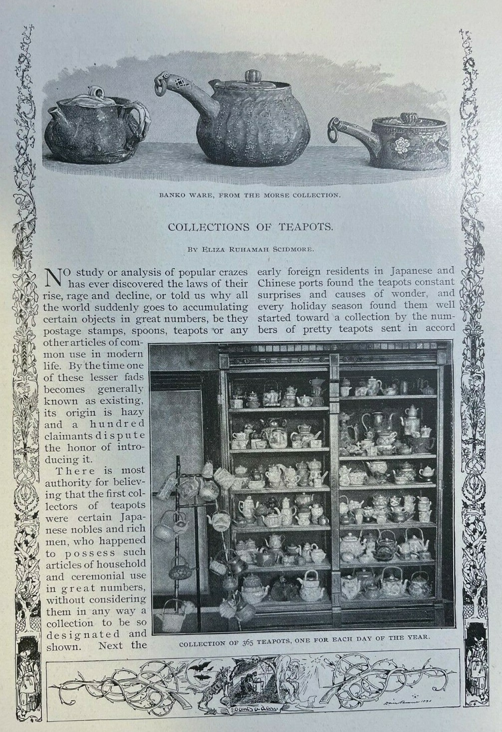 1890 Morse Collection of Teapots Boston Museum of Fine Arts illustrated