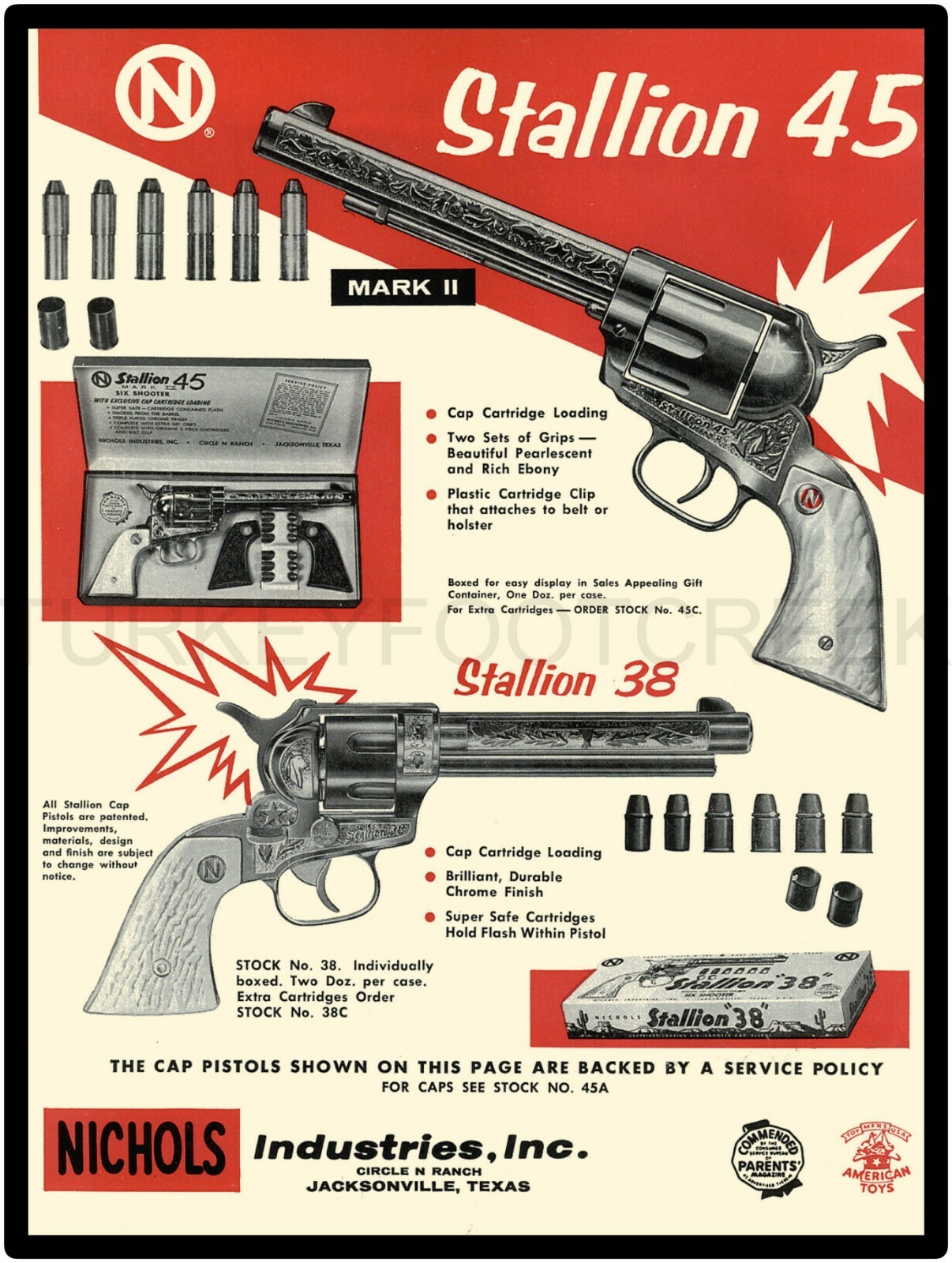 1958 Nichols Stallion Cap Gun 9
