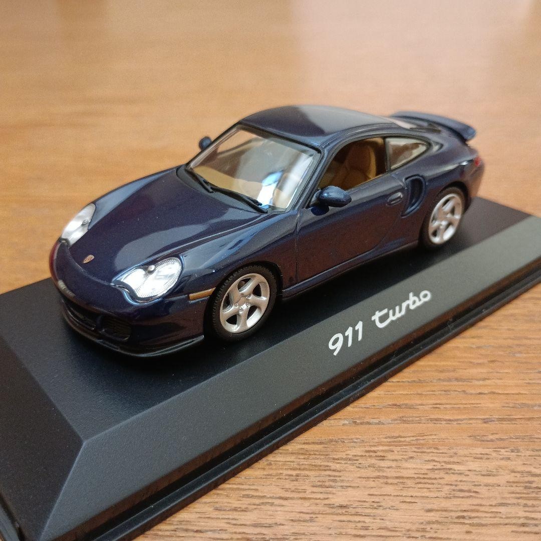 Rare Minichamps Porsche 911 Turbo 1/43 Navy Custom [Age 13+]