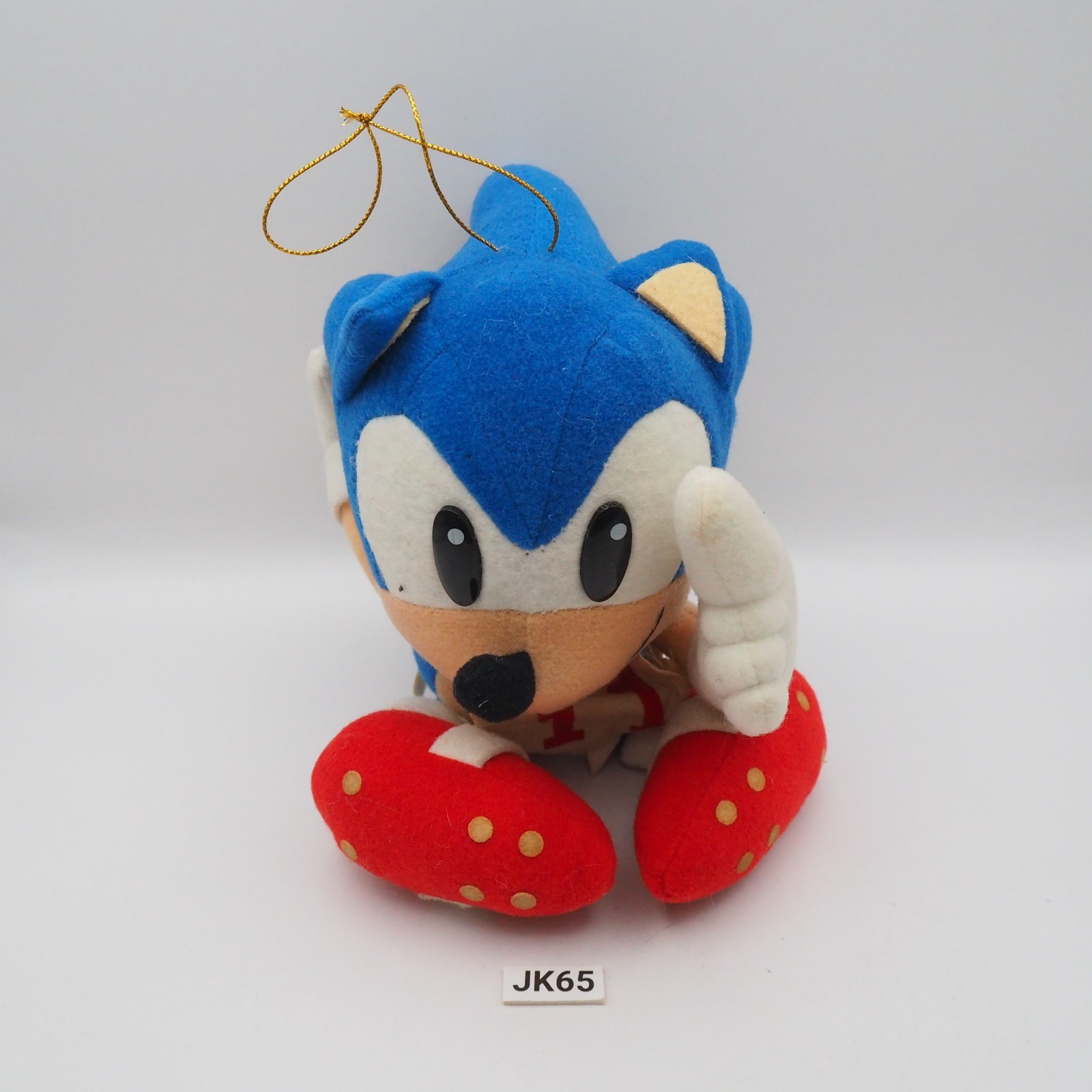 JK65 JUNK Sonic The Hedgehog Sports Soccer Plush Toy SEGA 1995 Doll 8\