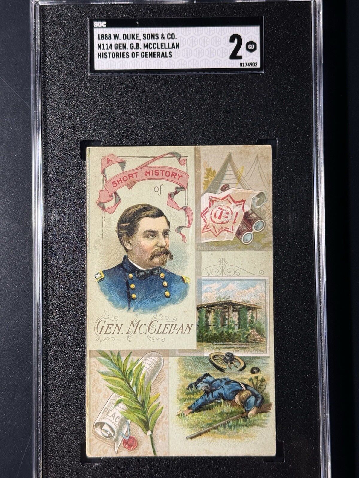 1888 N114 Duke’s Cigs, General McCLELLAN, SGC 2 Civil War History 1888 N114 Duke’s Cigs, General McCLELLAN, SGC 2 Civil War History