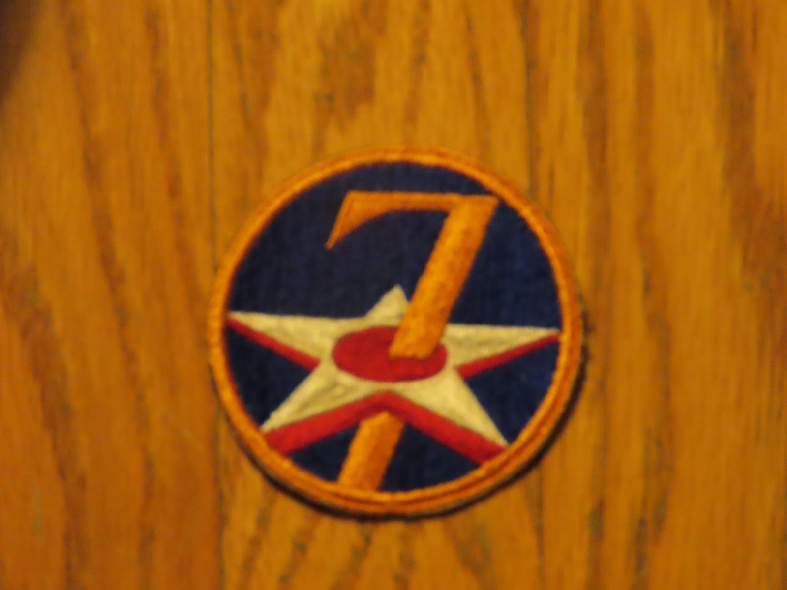 Vintage 7th Army Airforce Patch USAAF WWII Original Insignia US Military No Glow Vintage 7th Army Airforce Patch USAAF WWII Original Insignia US Military No Glow