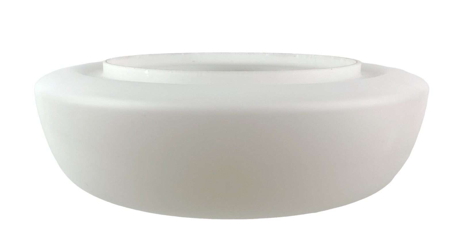 Lozenge Shape Frosted Glass Flush Mount Ceiling Light Shade 13.75 x 4.5\
