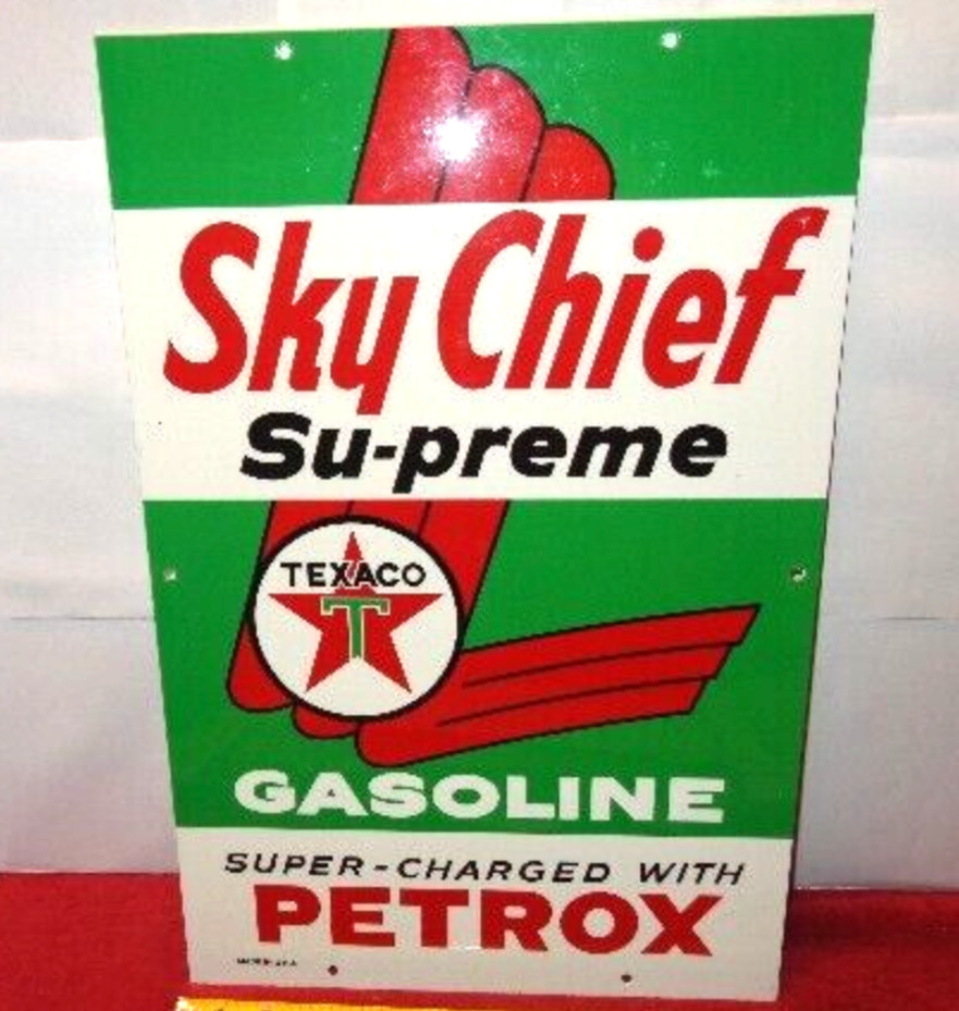 VINTAGE TEXACO SKY CHIEF SUPER CHARGED PETROX 18\
