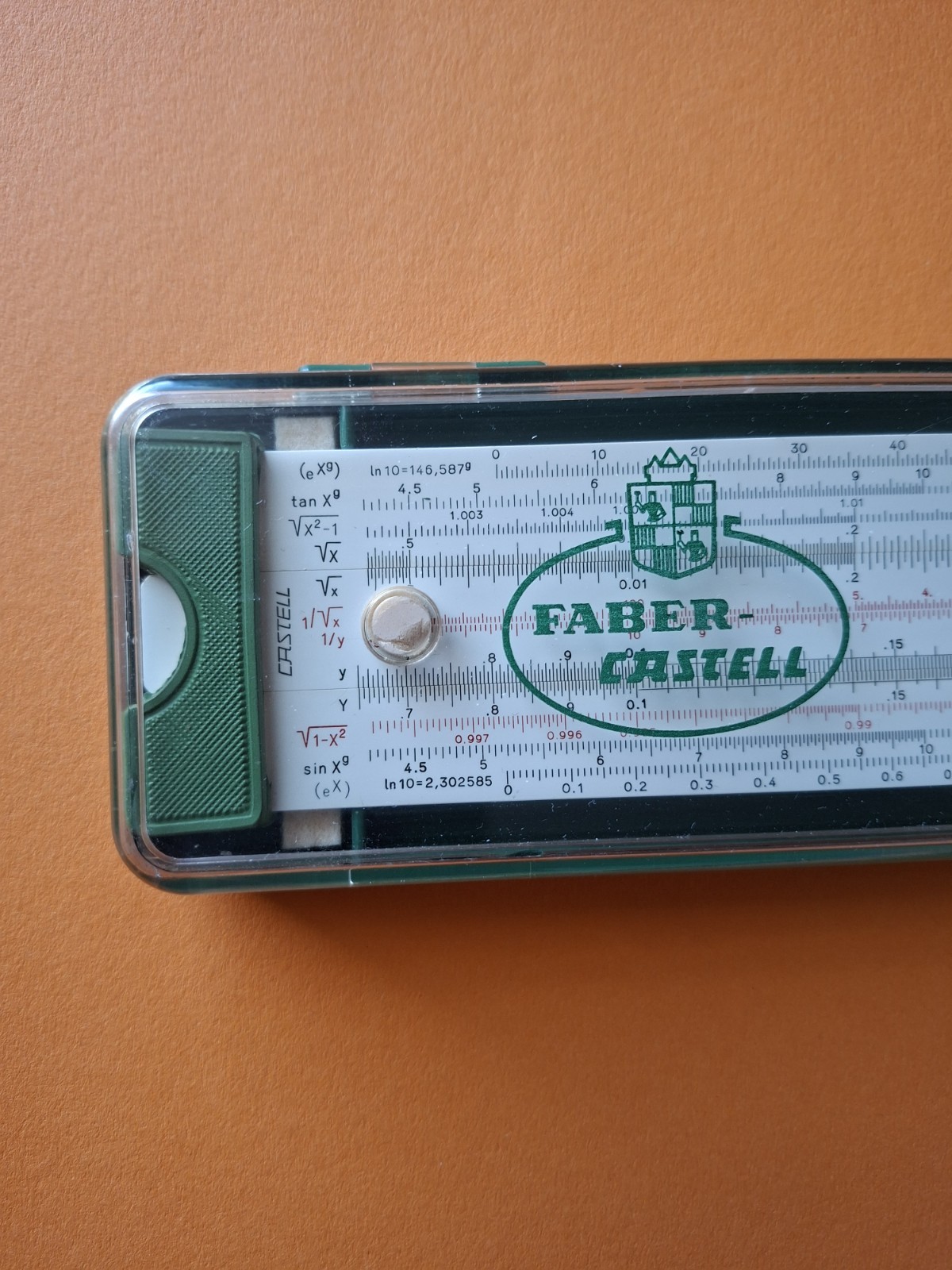   Rare Faber Castell Mathema 2/84N slide rule Germany. Nice.