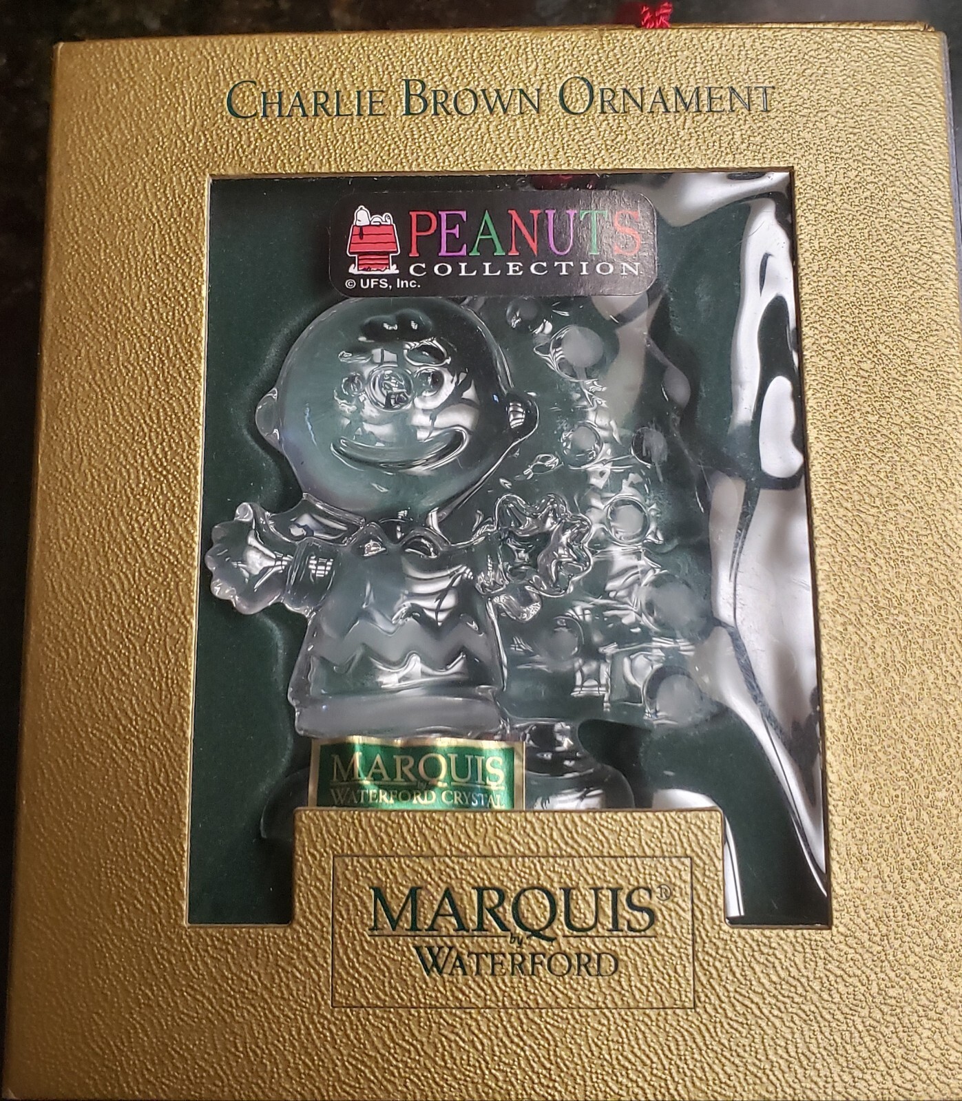 Marquis Waterford Ornament Crystal Charlie Brown Peanuts Collection