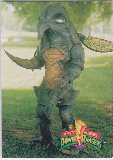 M) 1994 Saban Mighty Morphin Power Rangers Trading Card #10 Praying Mantis