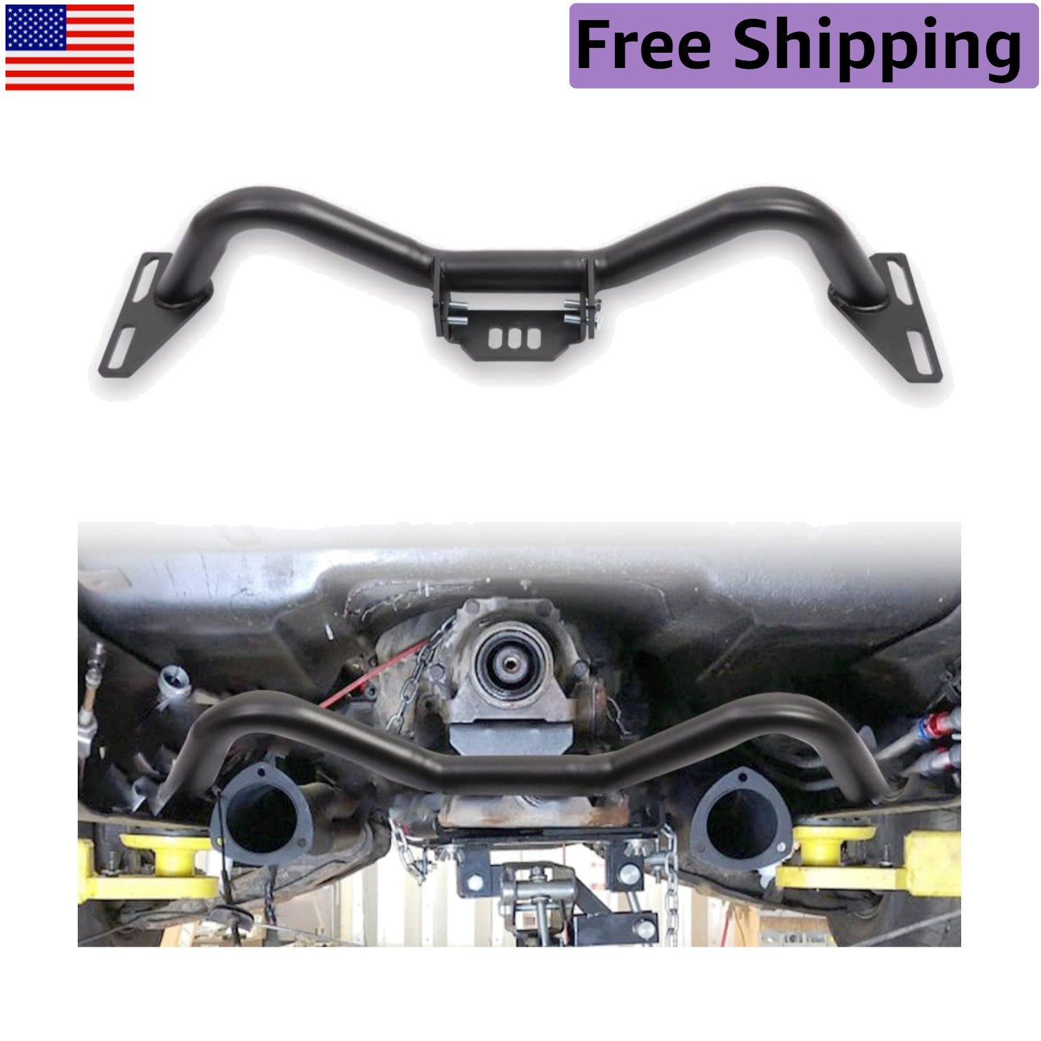 Adjustable Transmission Crossmember for 1963-1987 C10/C20 - Heavy-Duty & Durable Adjustable Transmission Crossmember for 1963-1987 C10/C20 - Heavy-Duty & Durable