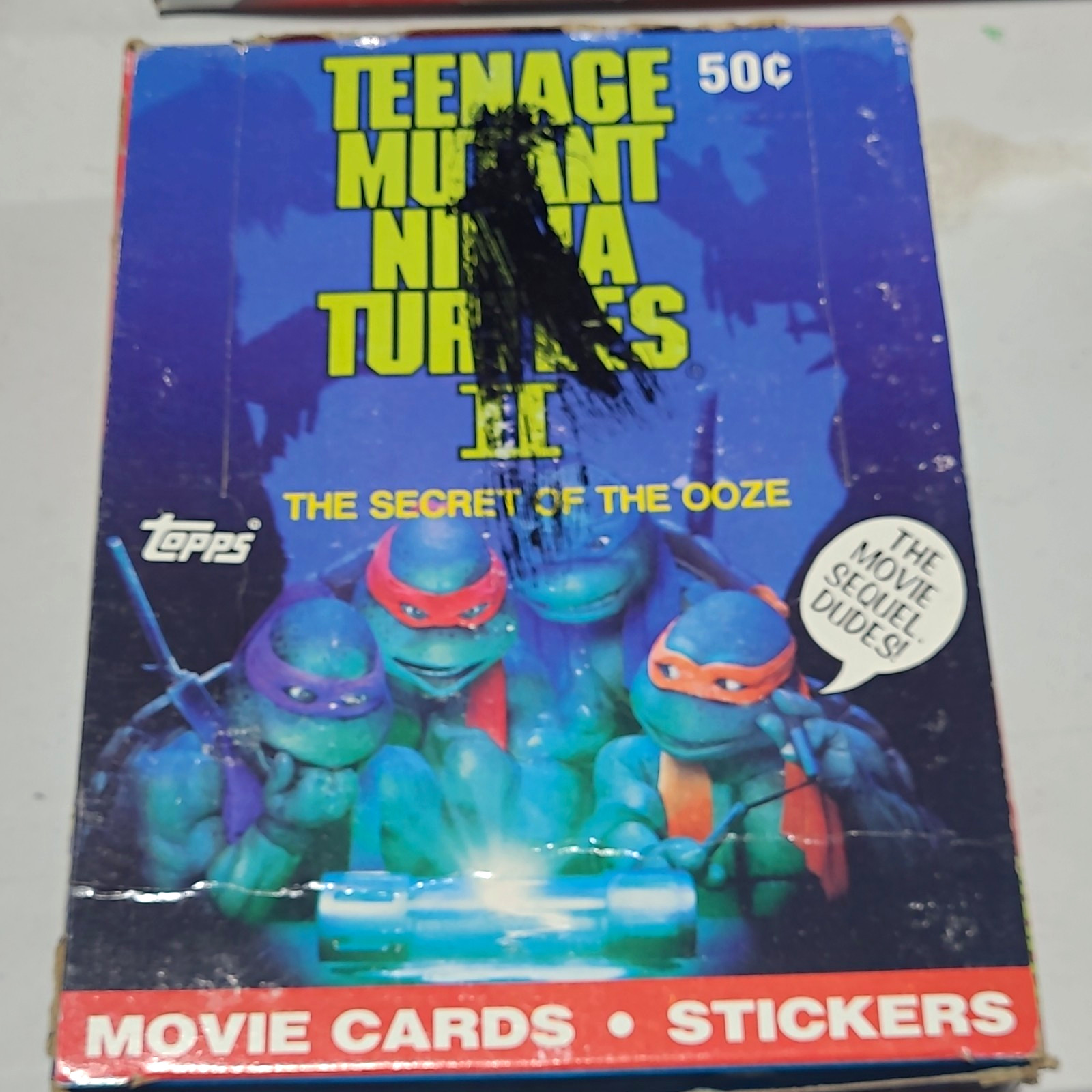 Topps 1991 TMNT II Secret of the Ooze Movie Cards & Stickers Box (36)