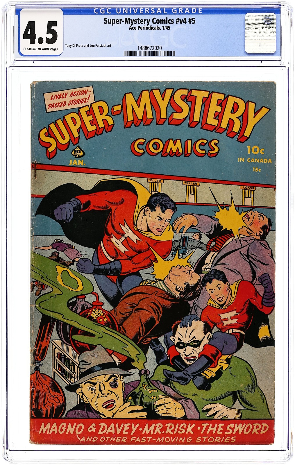 Super Mystery Comics Vol. 4 #5 CGC 4.5 1945 1488672020