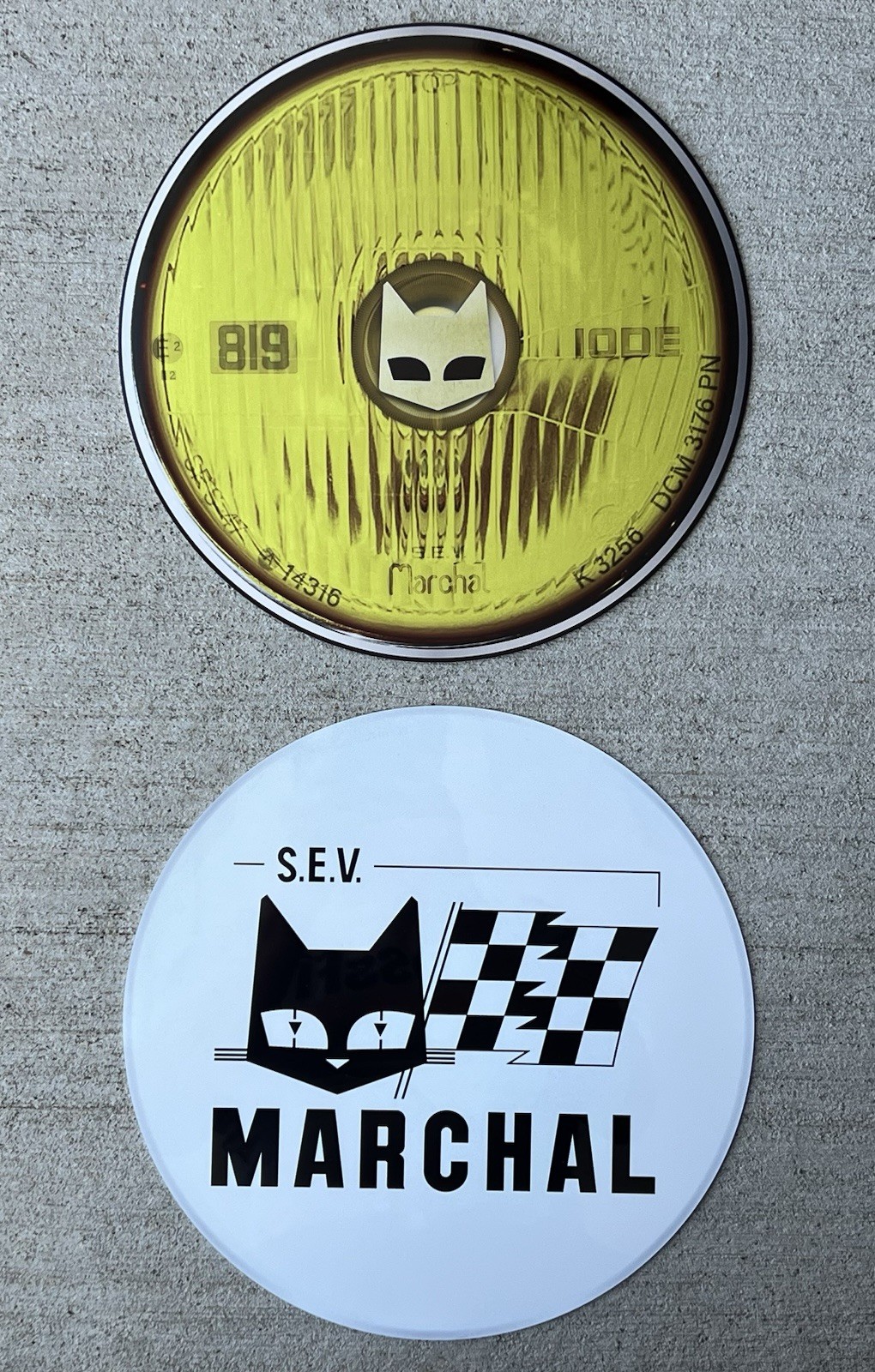 SEV MARCHAL S.e.v. vintage Style  Racing Porsche Ford GT40 Jaguar Ferrari 2pc
