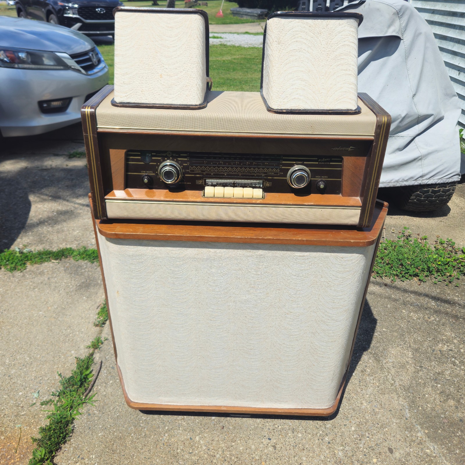1957 Philips Norelco HiQ Bi-Ampli Vintage Radio (B6X62A) - Fully Working - MCM