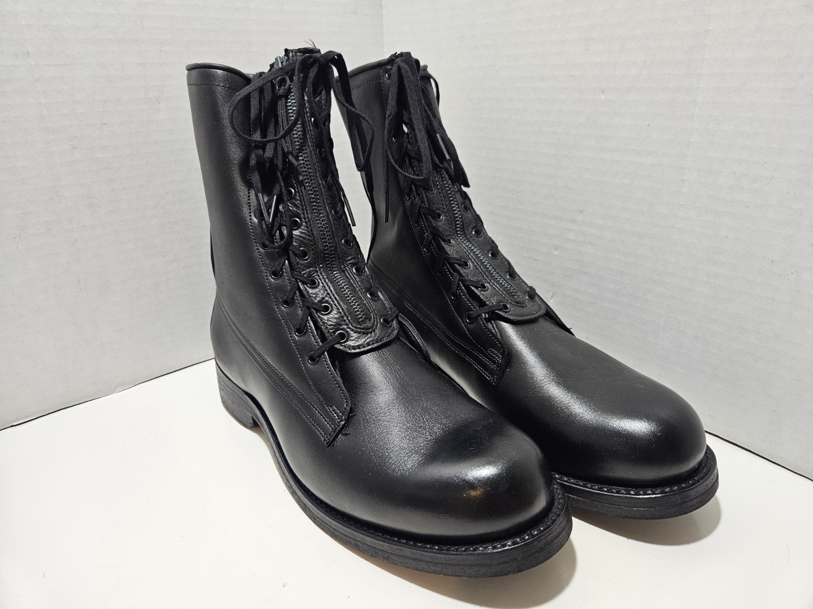 H.H. Brown 1969 USAF Vietnam Flight Deck Boots Front SPEED Zipper Size 10.5 WIDE