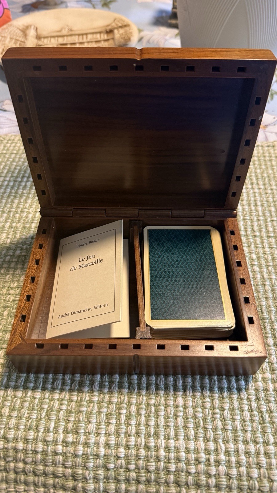  Le Jeu de Marseille Surrealist Card Deck André Breton + Dunhill Italy Wood Box