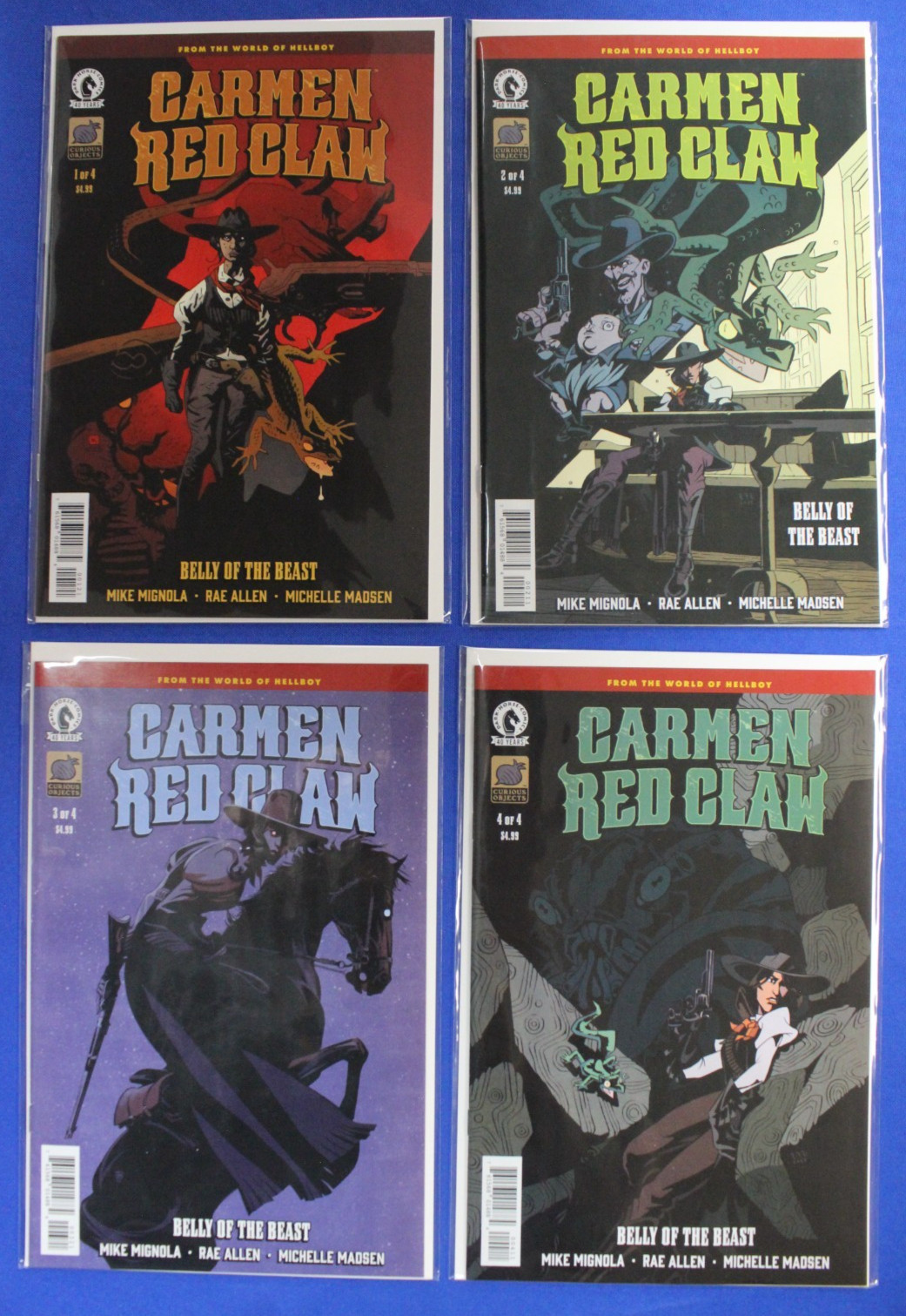Carmen Red Claw Belly of the Beast #1-4 VF-VF/NM Dark Horse 2025 Hellboy Carmen Red Claw Belly of the Beast #1-4 VF-VF/NM Dark Horse 2025 Hellboy