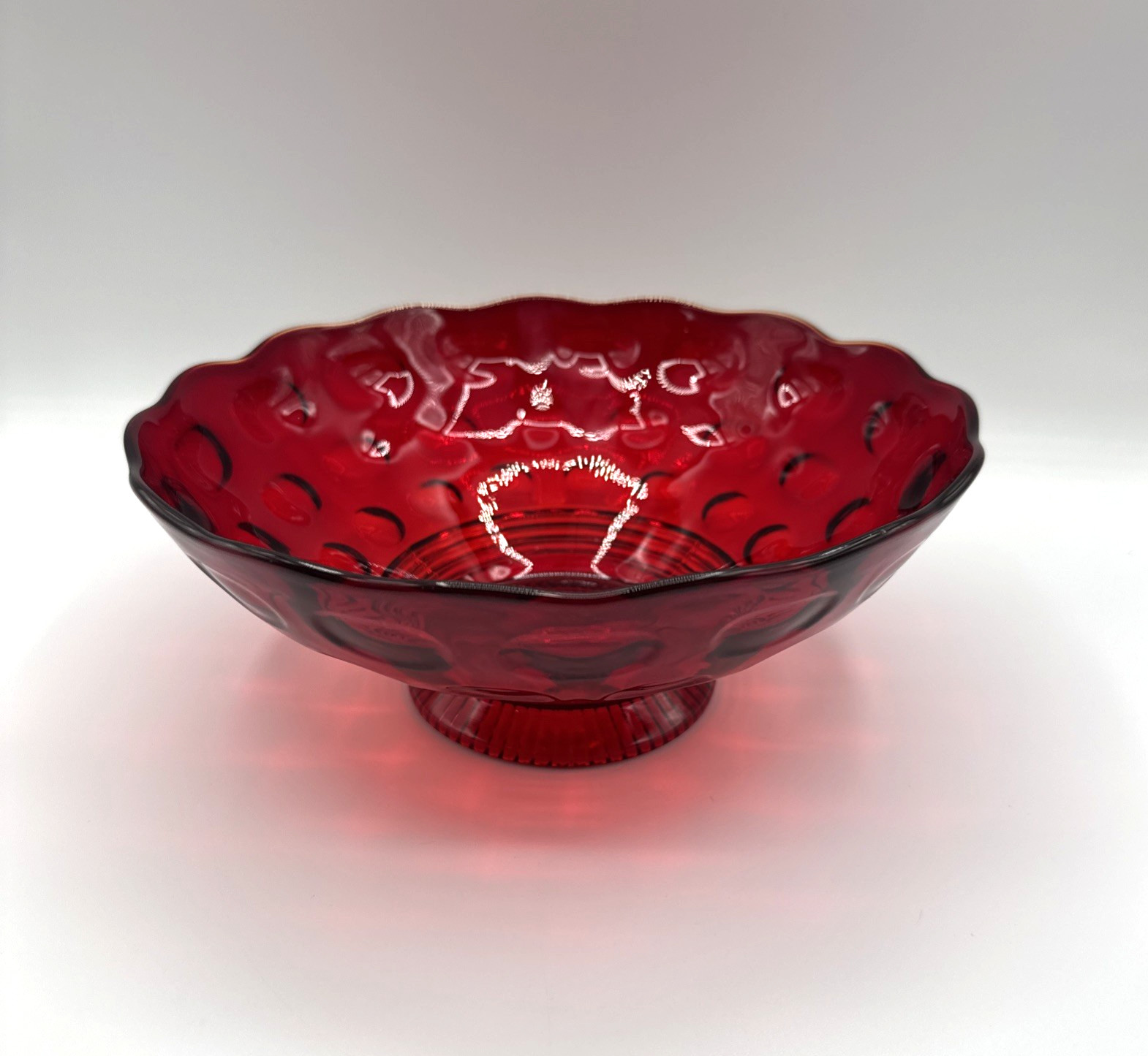 Imperial Glass Old English Ruby 9