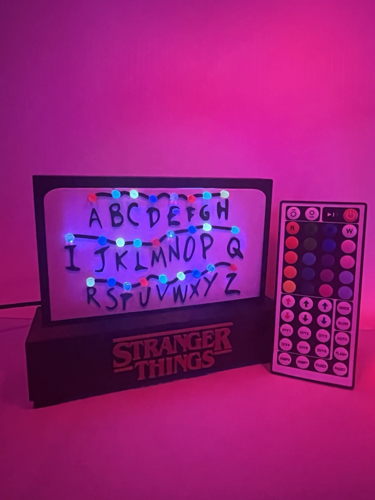 Stranger Things Nightlight Led Alphabet Wall Design, made in the USA  