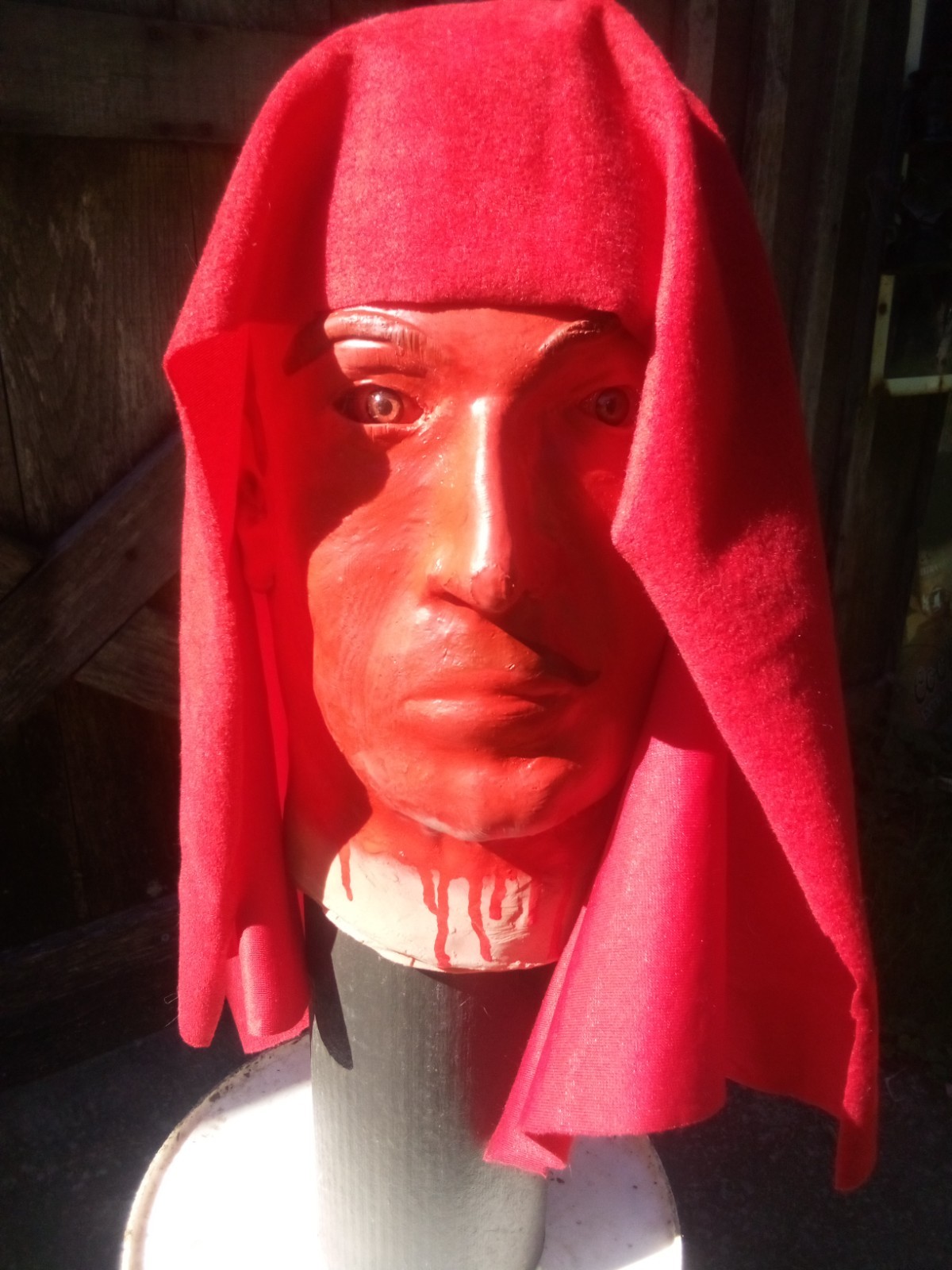 RARE Vincent Price Masque Of The Red Death Display Head Latex Monster Mask  Poe