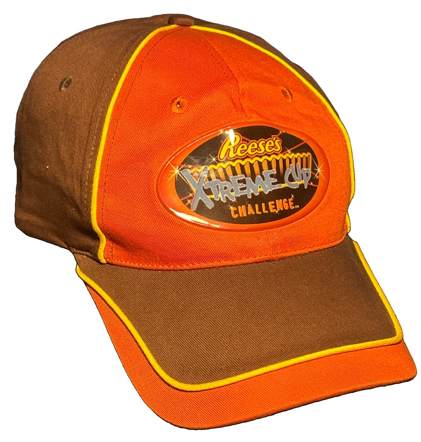 REESE’S Xtreme Cup Challenge Souvenir Hat - Hershey Park Ride Cap RARE Adult Sz 