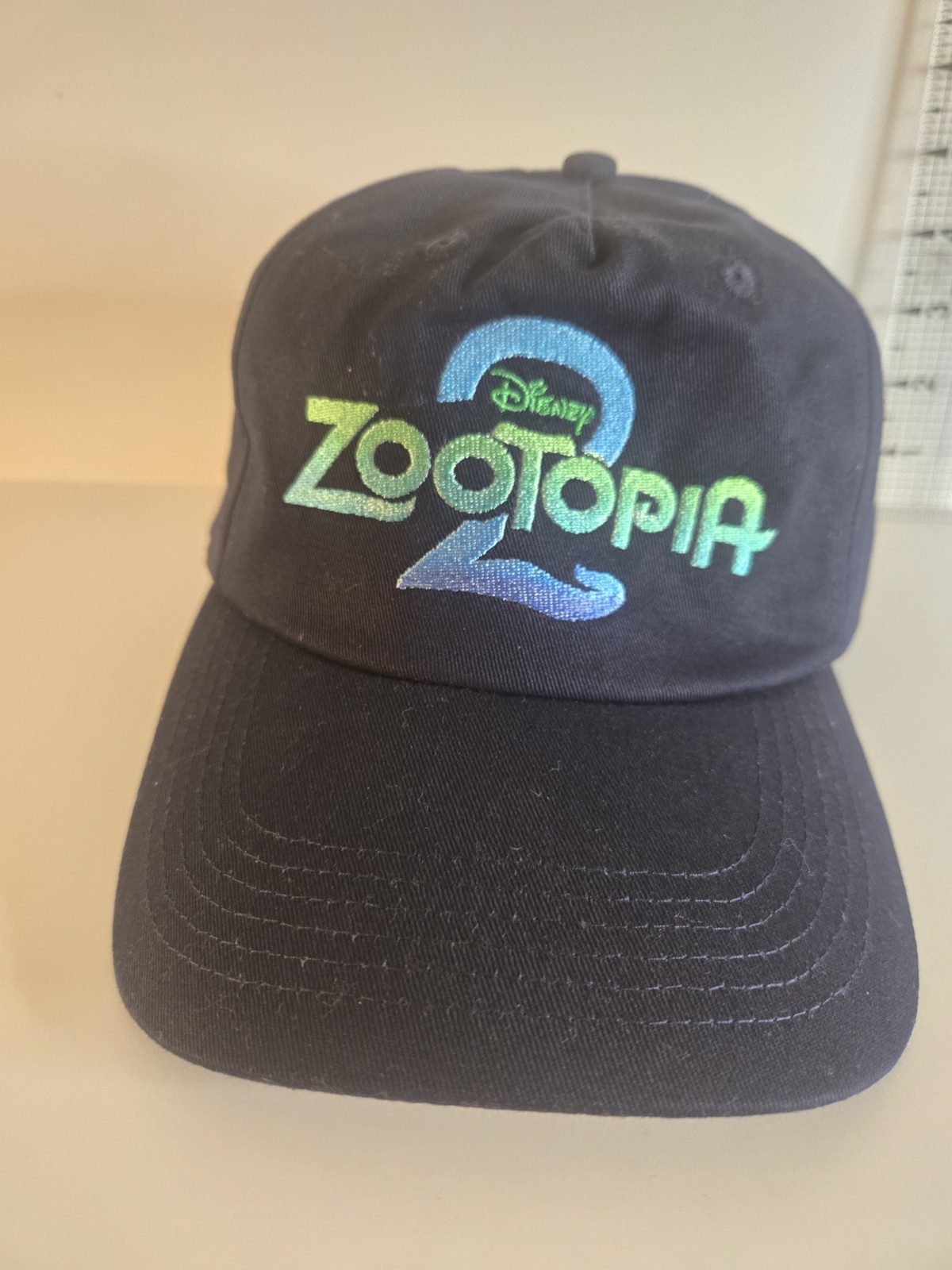 Disney Zootopia 2 Cap Hat Movie Promo Logo Adjustable Blue Rare
