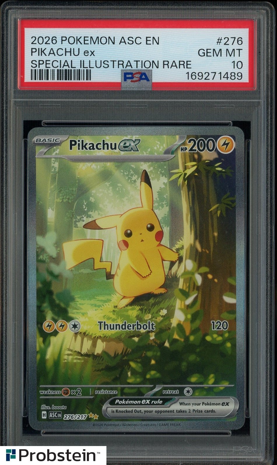 2026 Pokémon Ascended Heroes ASC EN #276 Pikachu Special Illustration PSA 10