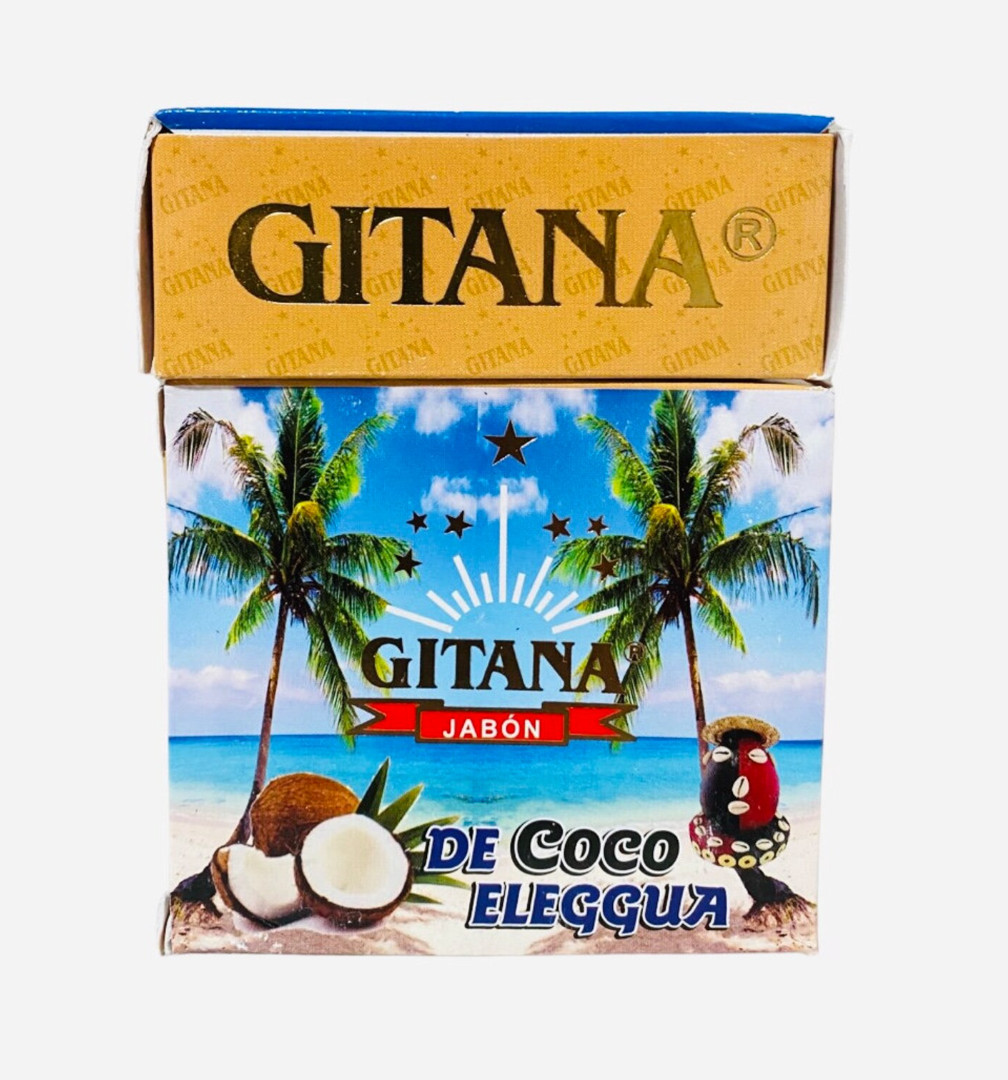 GITANA JABON de Coco Eleggua Esoterico Para la buena Vibra Limpias Brujeria Eshu