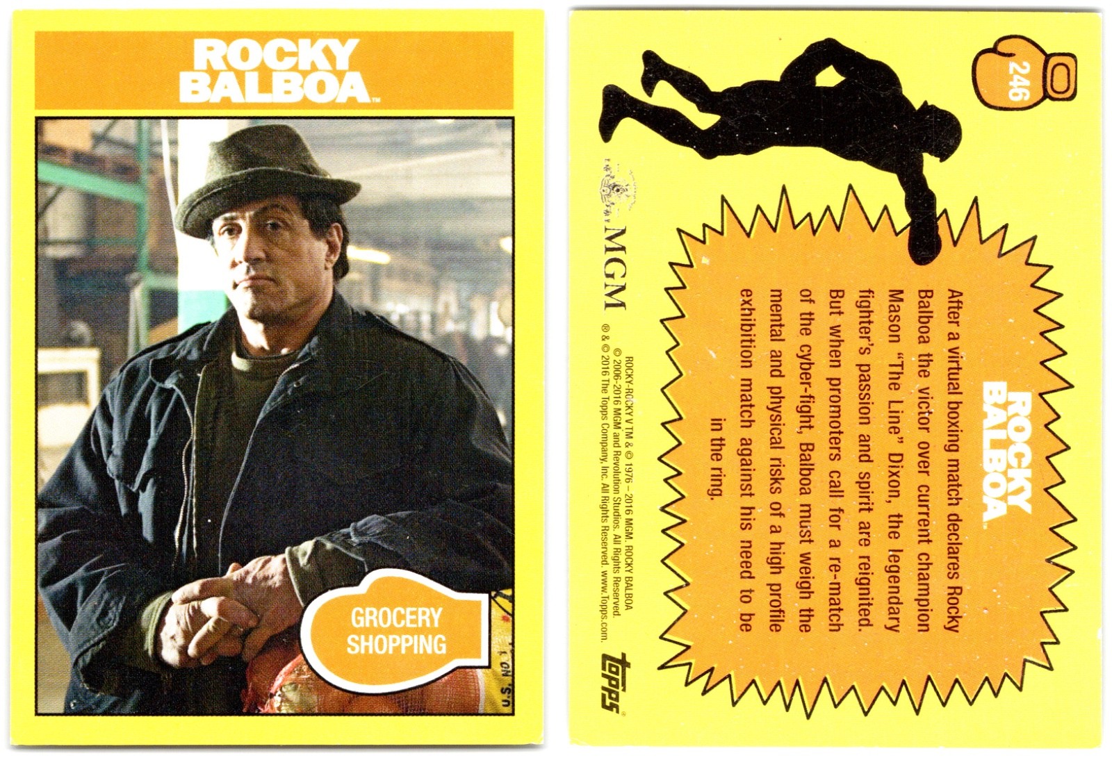 2016 Topps Rocky 40th Anniversary - ROCKY BALBOA - Complete Your Set - U Pick