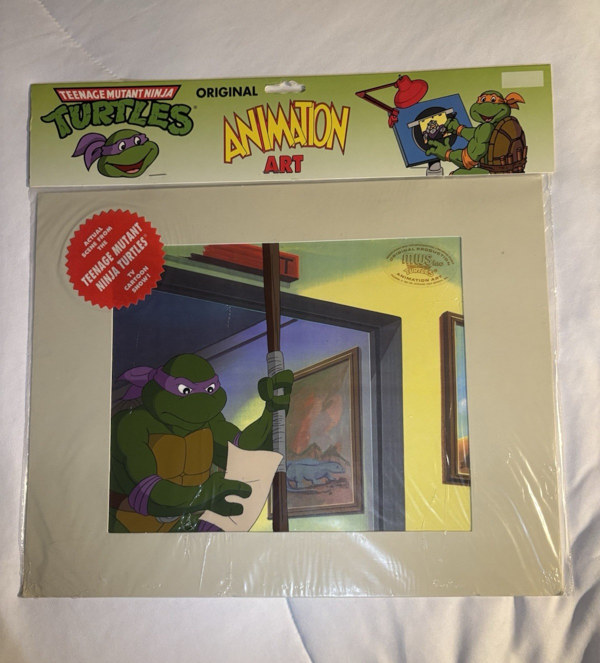 MWS Inc TMNT Original Animation Cel/Production Art Donatello w/ COA
