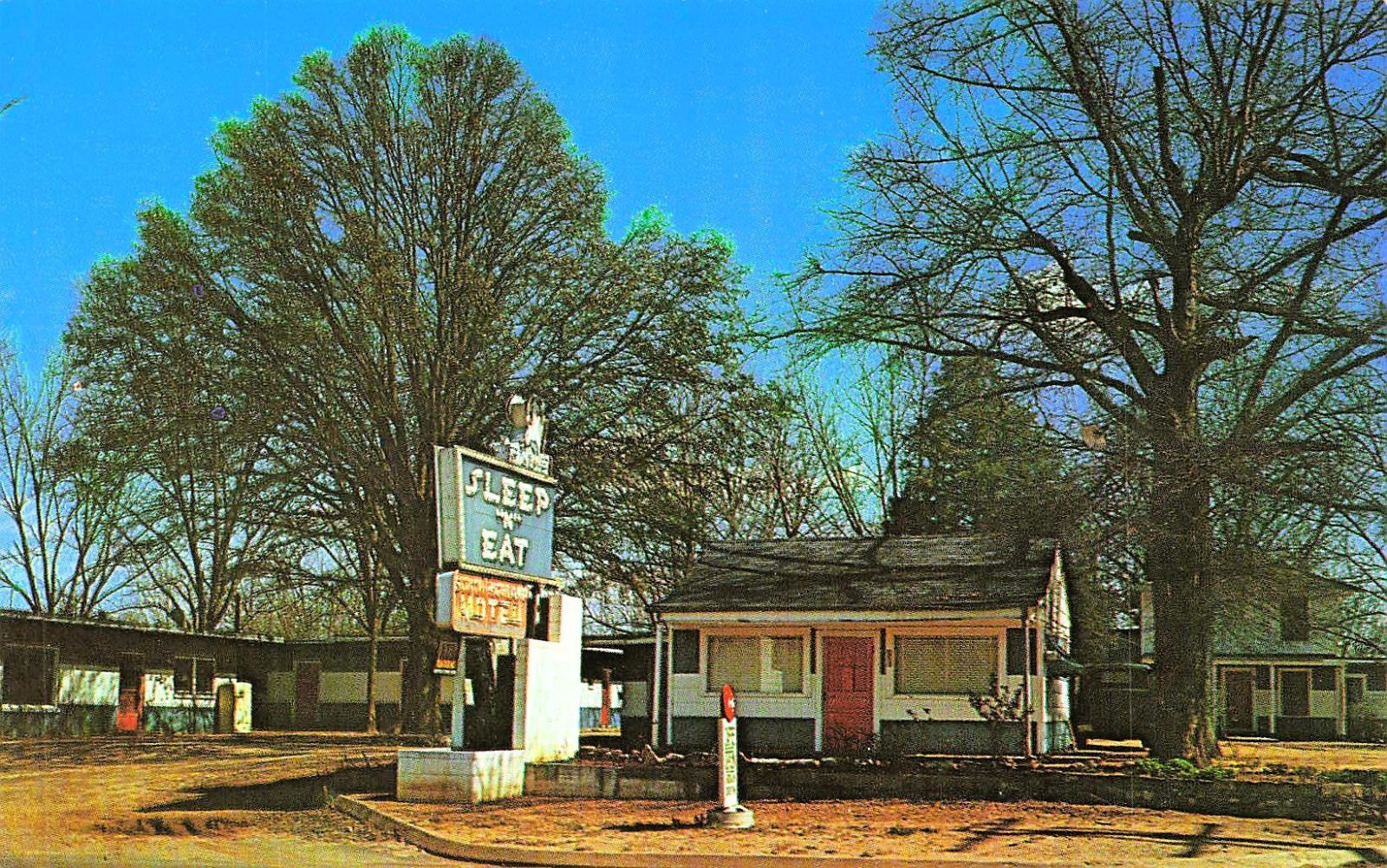 Tuscaloosa AL near University of Alabama South Highland Motel Vtg Postcard 2A