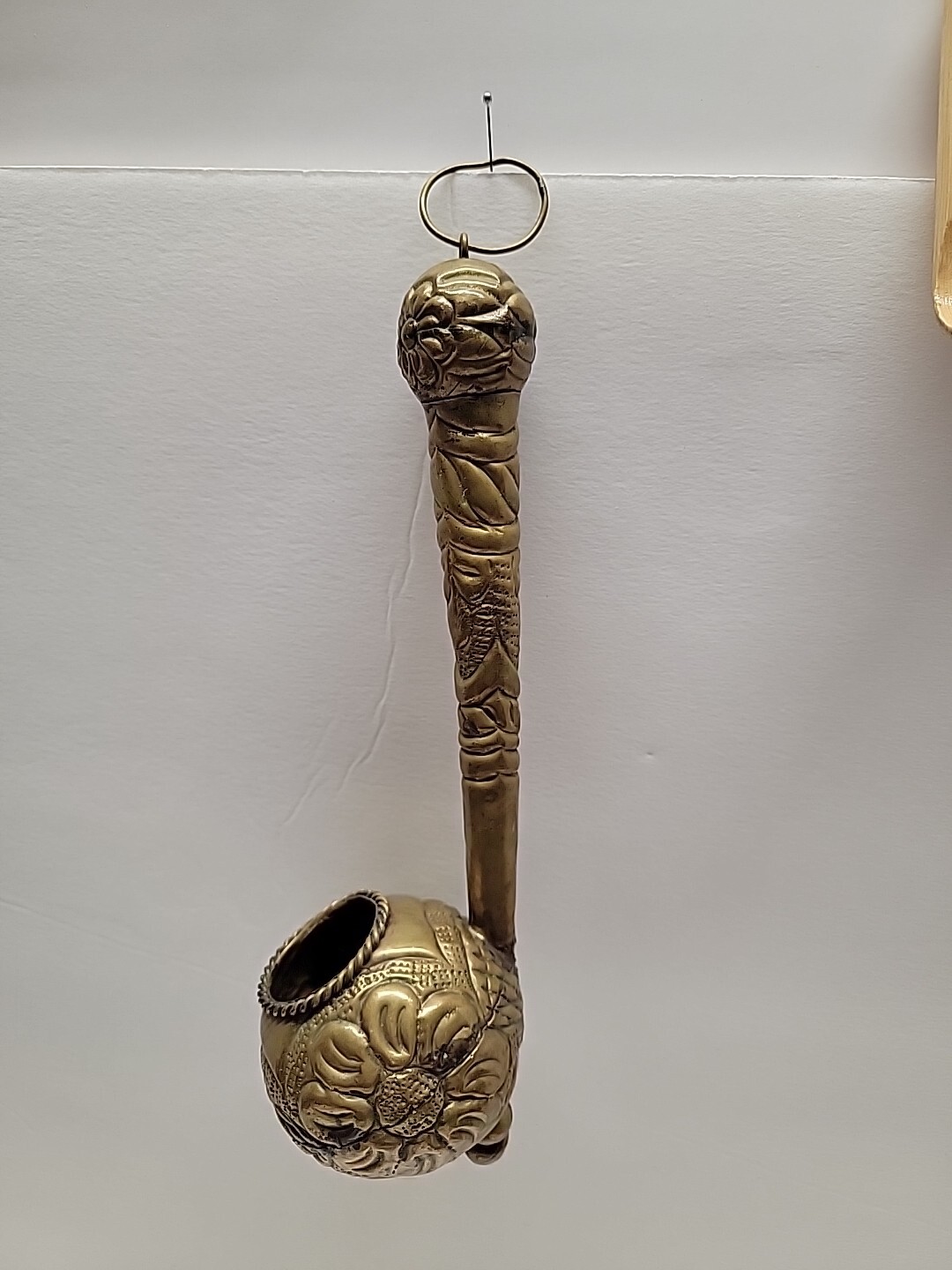 Antique Ornate Asian/India Hand Crafted Hammered Copper/Bronze Water Ladle Antique Ornate Asian/India Hand Crafted Hammered Copper/Bronze Water Ladle