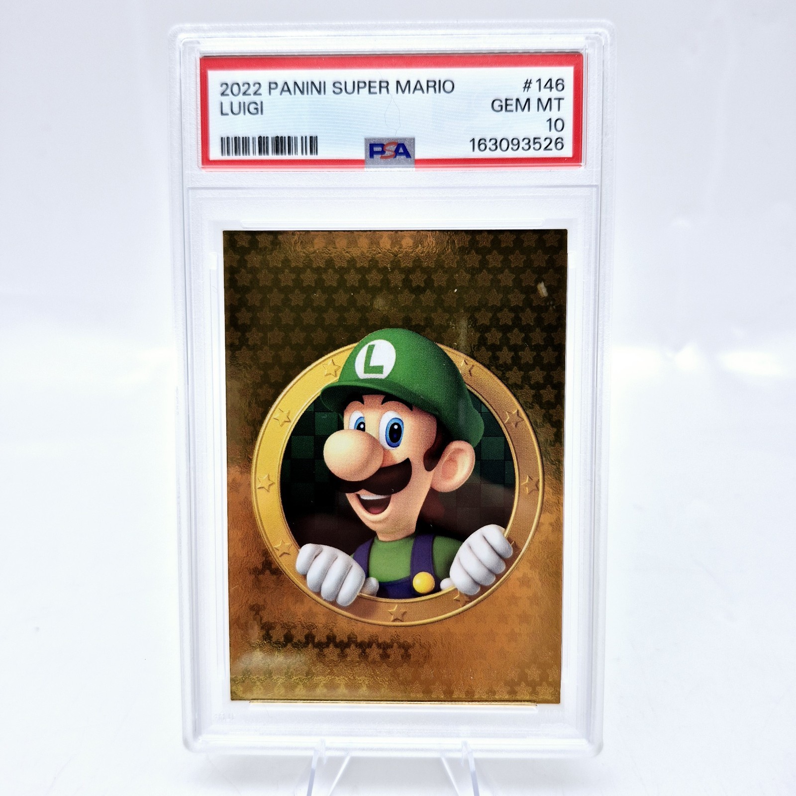 2022 Panini Nintendo Super Mario Luigi #146 PSA 10 Gold