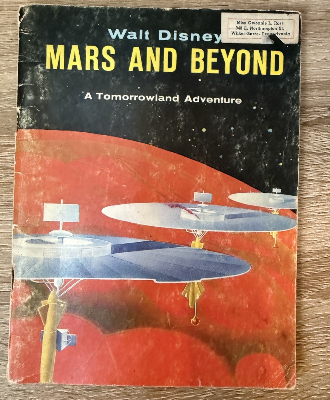 1959 Walt Disney Mars And Beyond Book Magazine Tomorrowland Adventure 50s Space 1959 Walt Disney Mars And Beyond Book Magazine Tomorrowland Adventure 50s Space