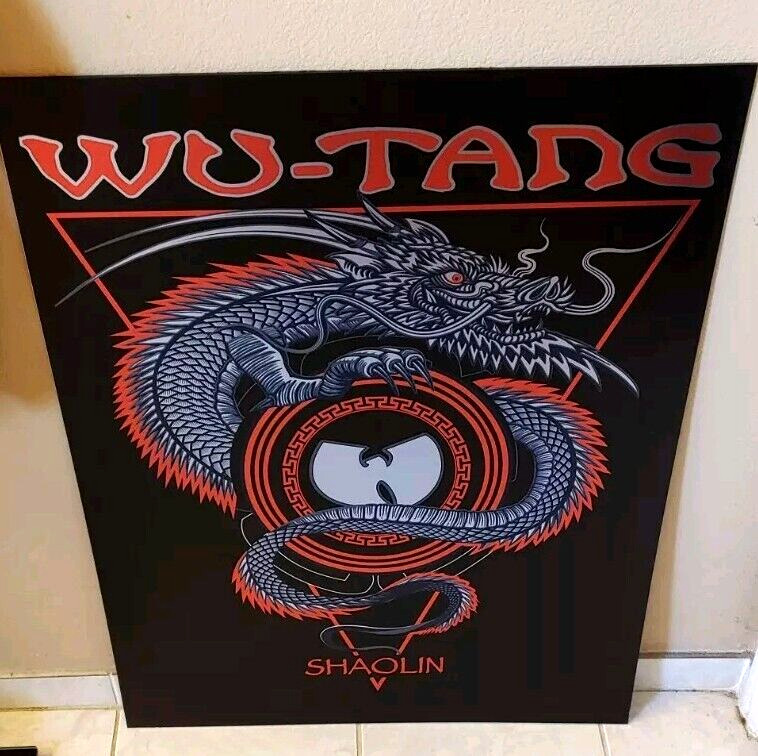 WU-TANG Clan Shaolin Dragon CUSTOM PRINT/POSTER HEAVY 3mm SINTRA Metallic