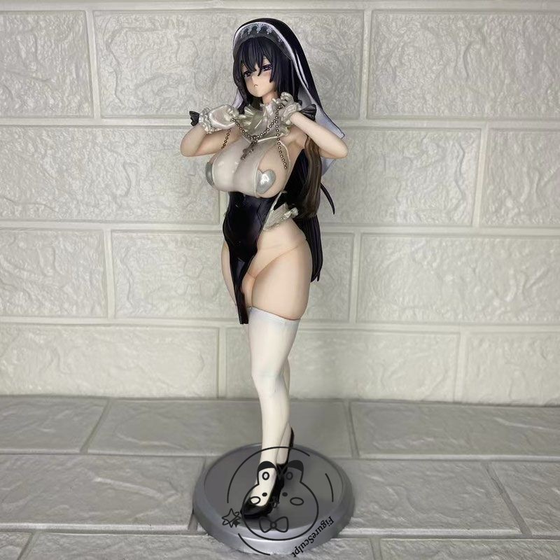 28cm Anime Nun Themed PVC Statue Figure Adult Collection Without Original Box