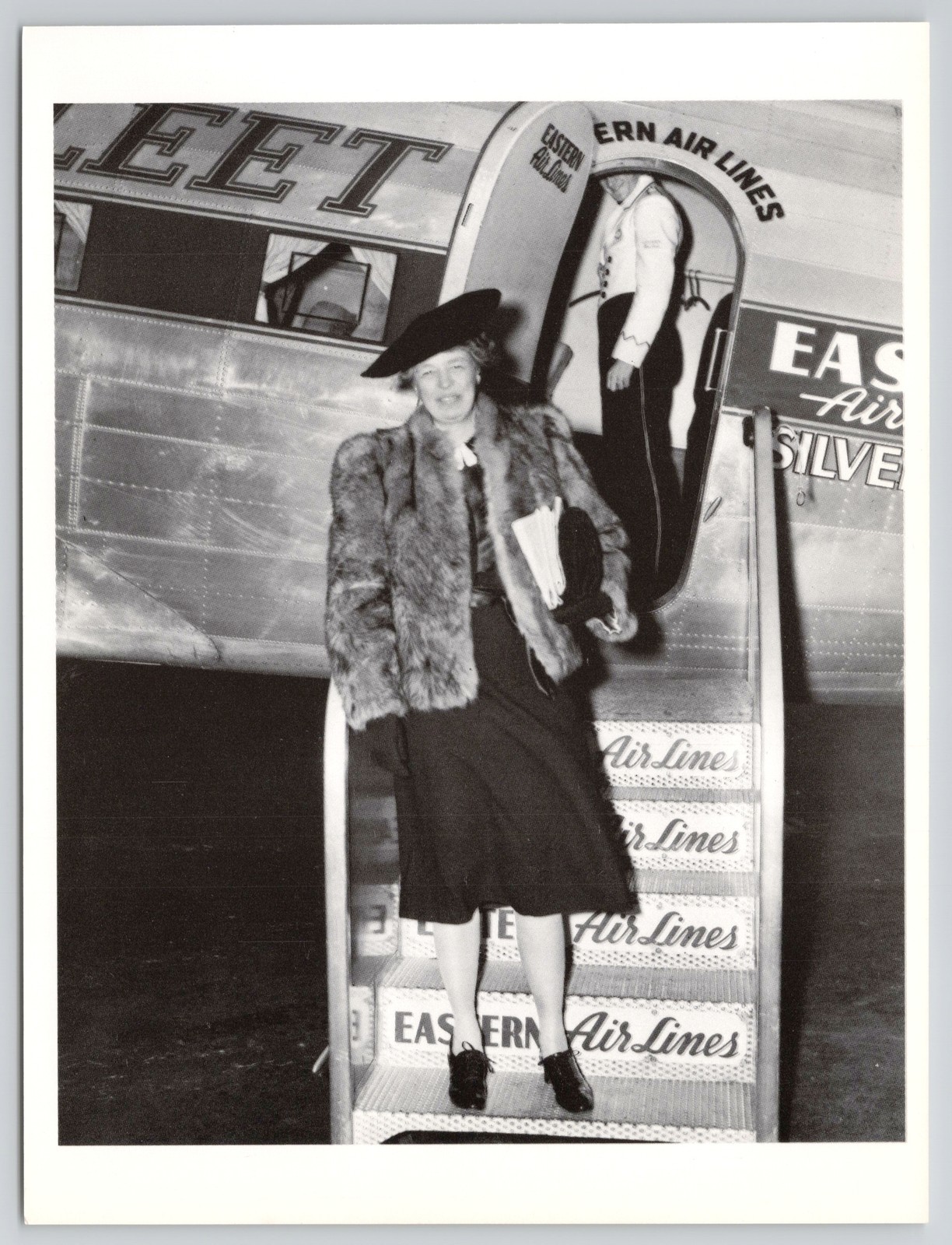 Eleanor Roosevelt Eastern Air Lines Humanitarian New York Photo Women Postcard
