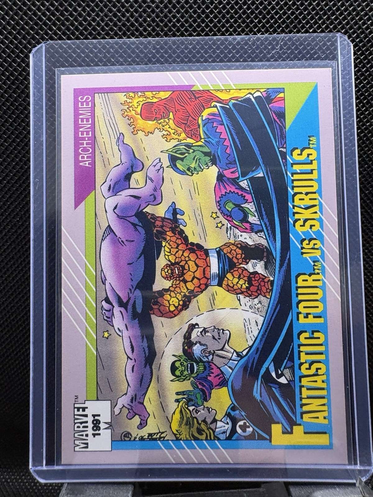 Fantastic Four vs Skrulls 1991 Superheroes Marvel Impel Card #92