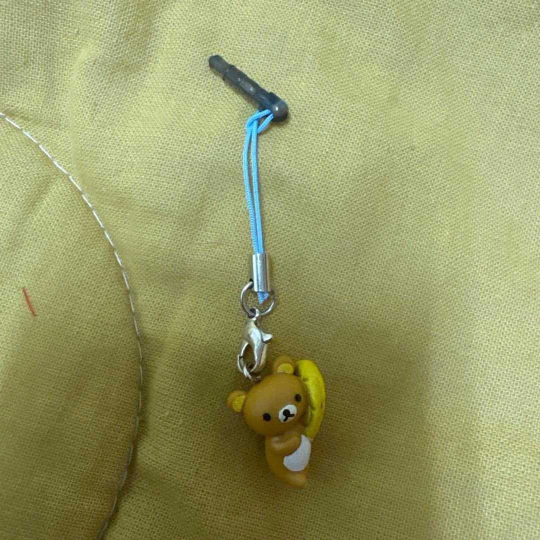 San-X Rilakkuma Banana Mascot Strap Earphone Jack