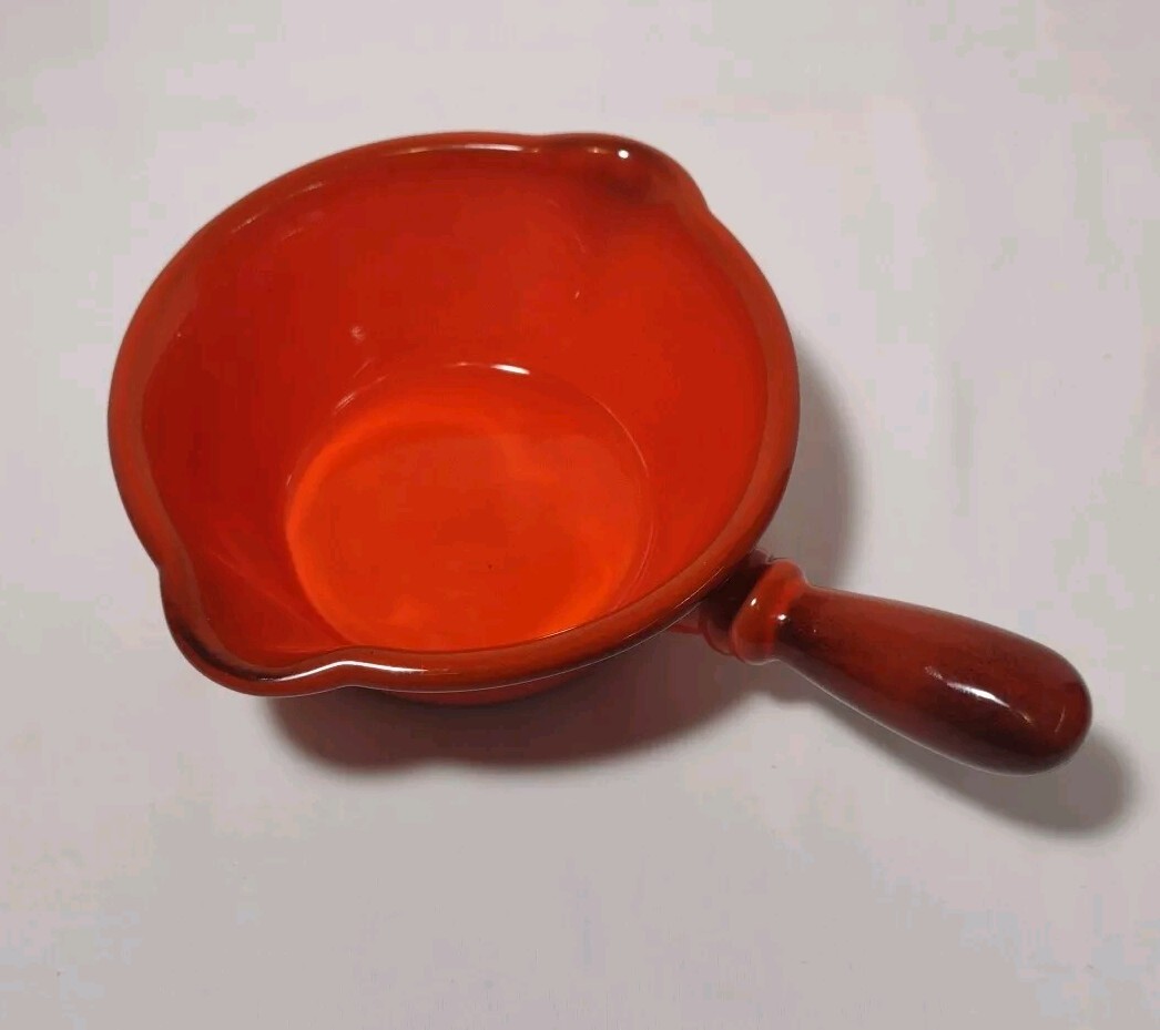 Metlox Poppytrail Handled Gravy Server Red Rooster MCM 
